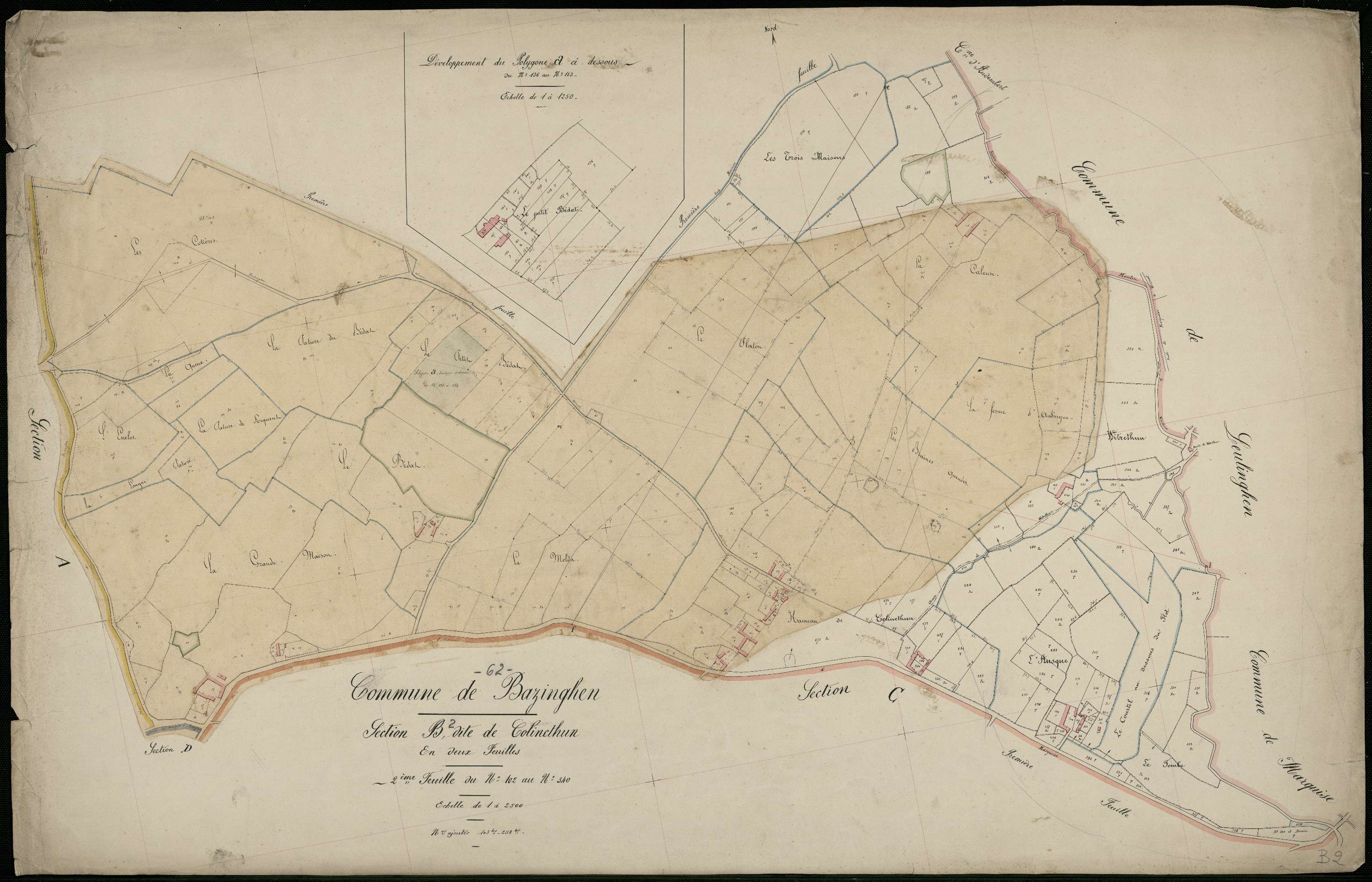 Bazinghen - Section B, 2e feuille