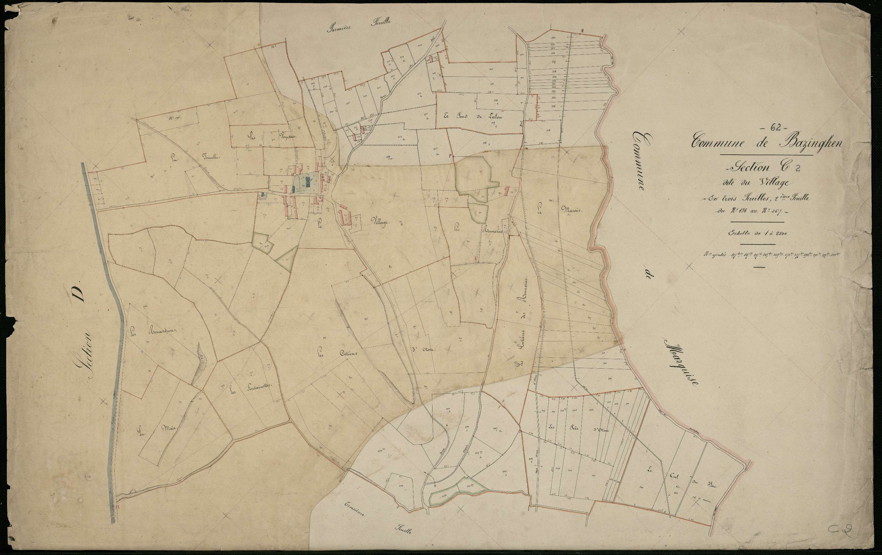 Bazinghen - Section C, 2e feuille