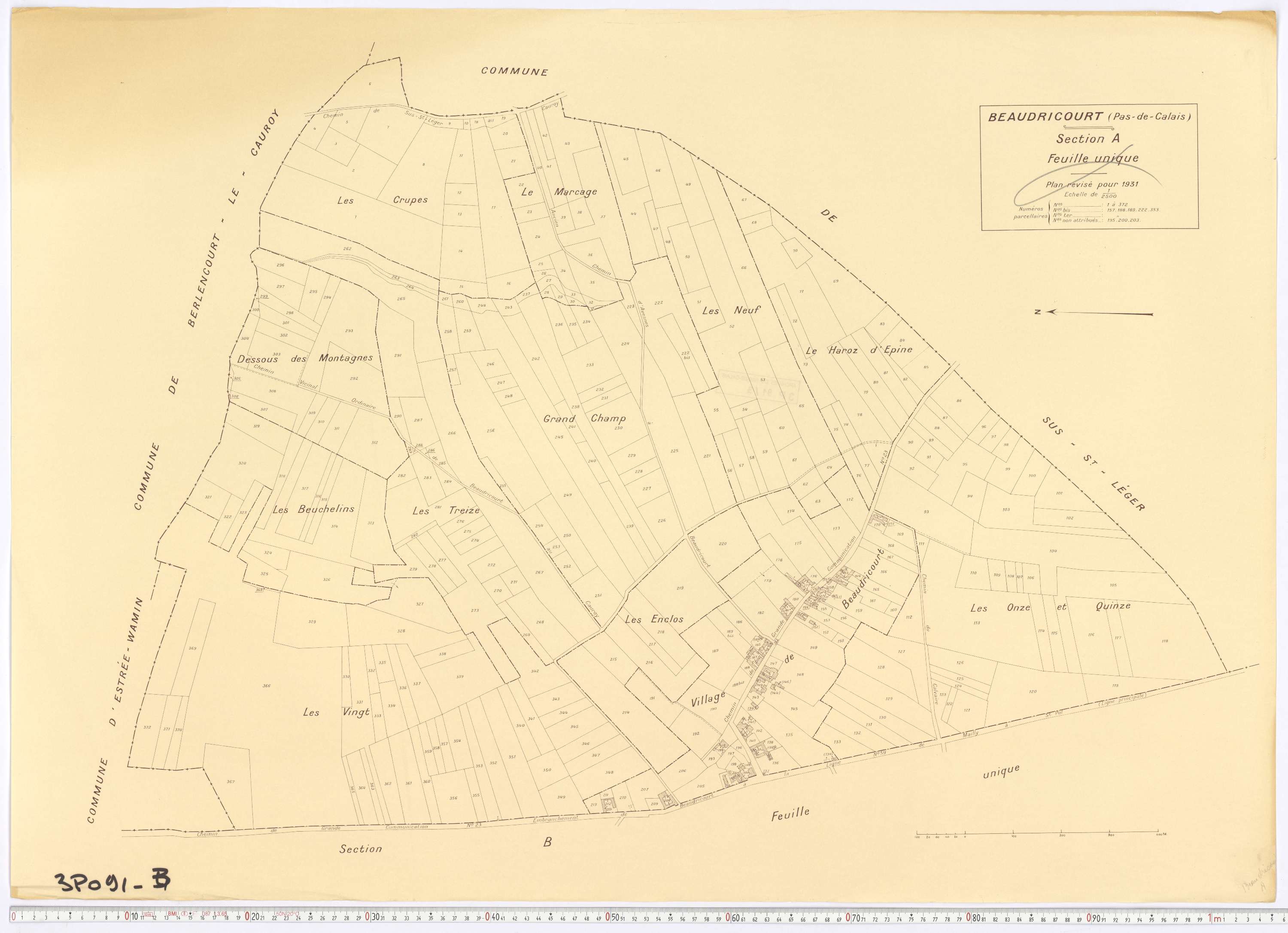 Beaudricourt - Section A.