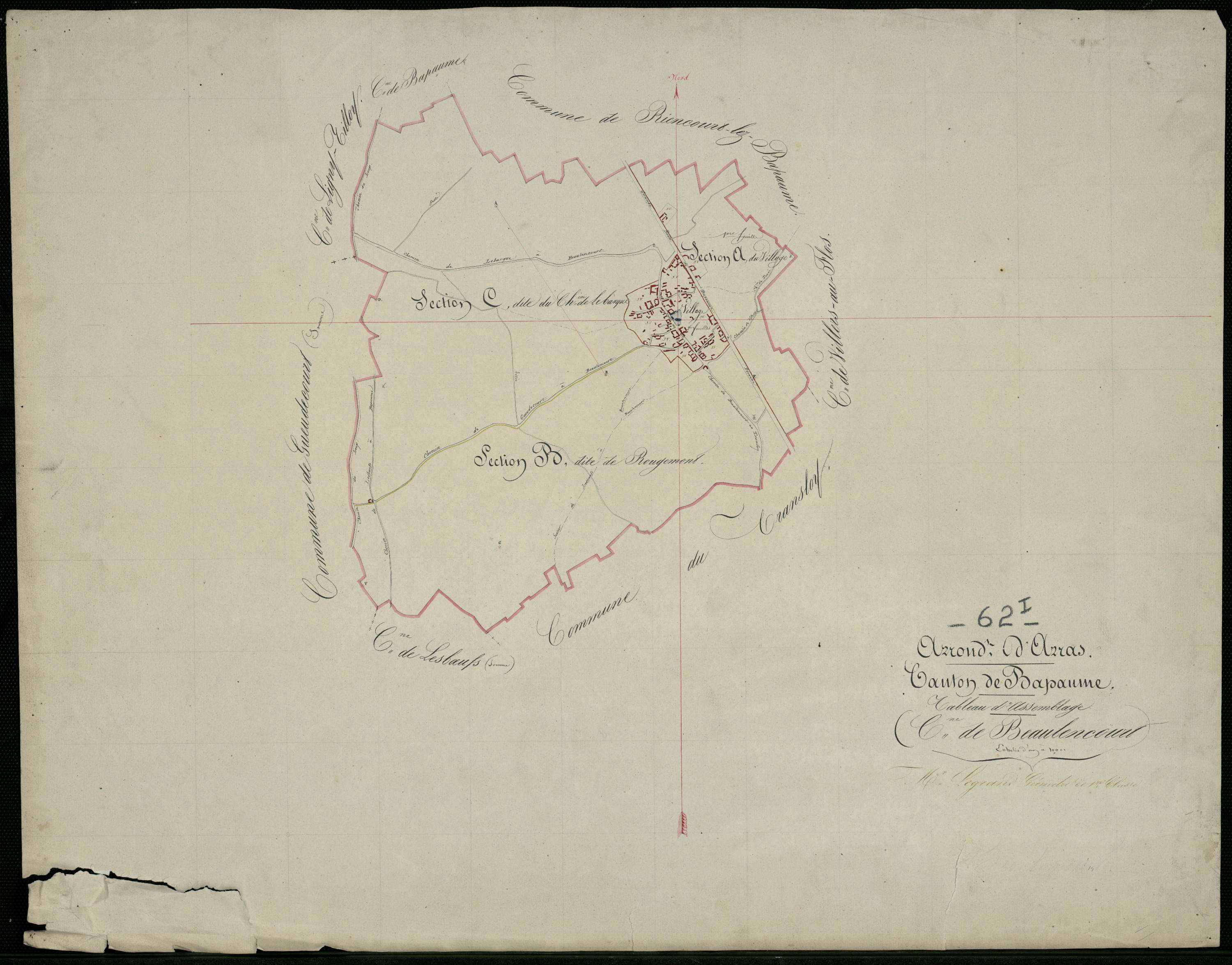 Beaulencourt - Tableau d'assemblage