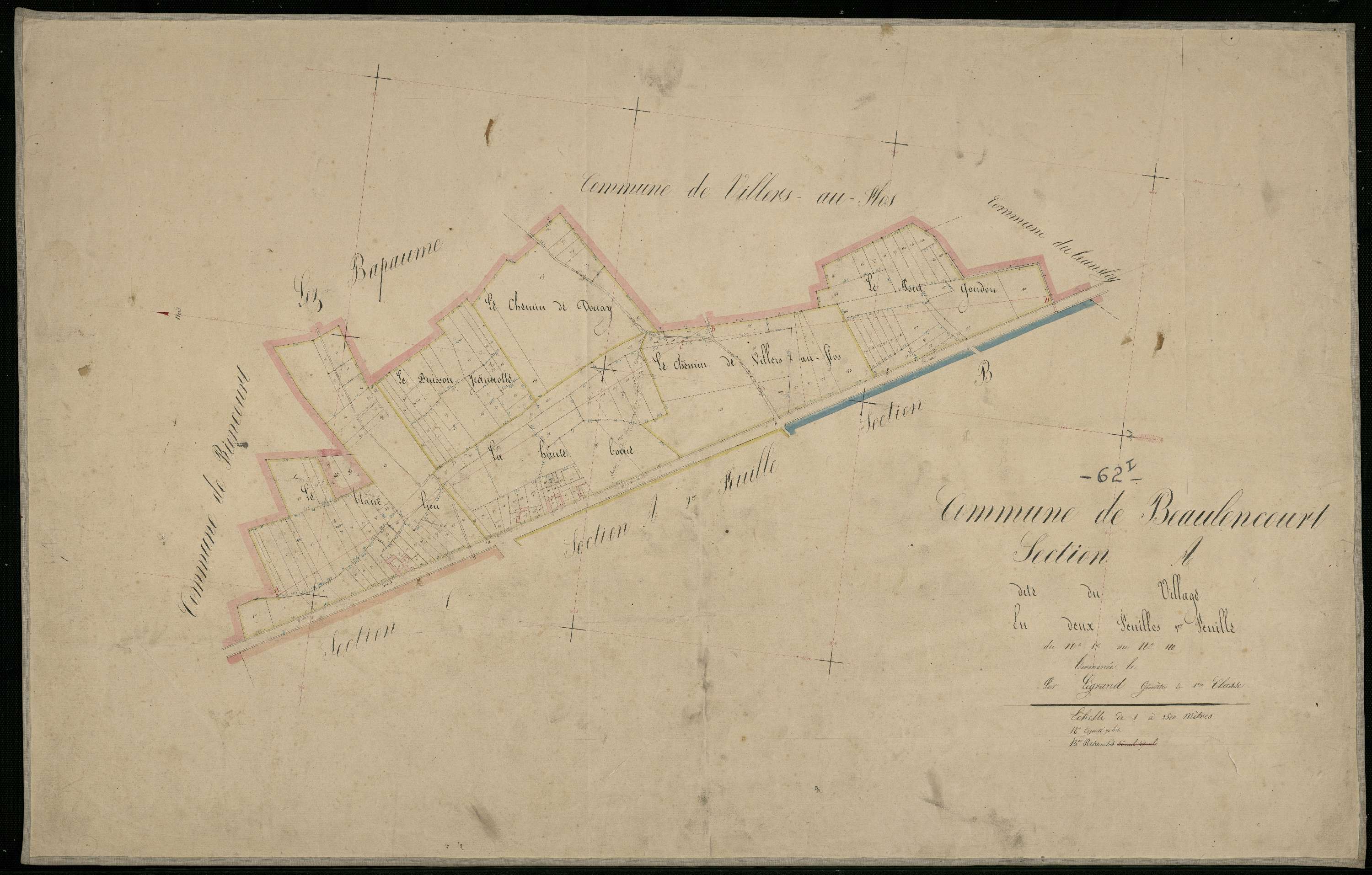Beaulencourt - Section A, 1re feuille