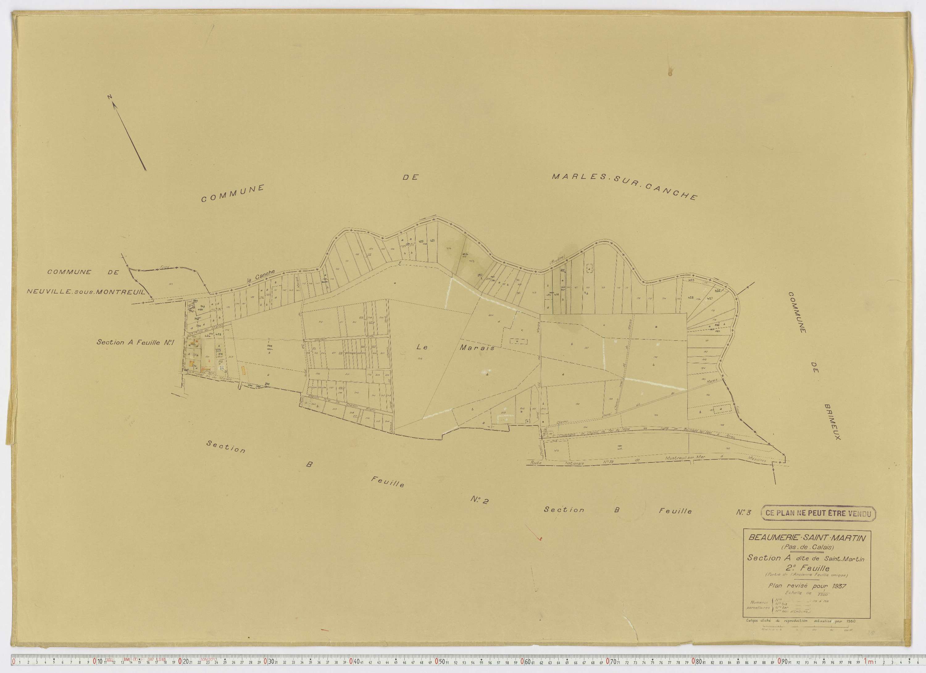 Beaumerie-Saint-Martin - Section A, feuille 2.