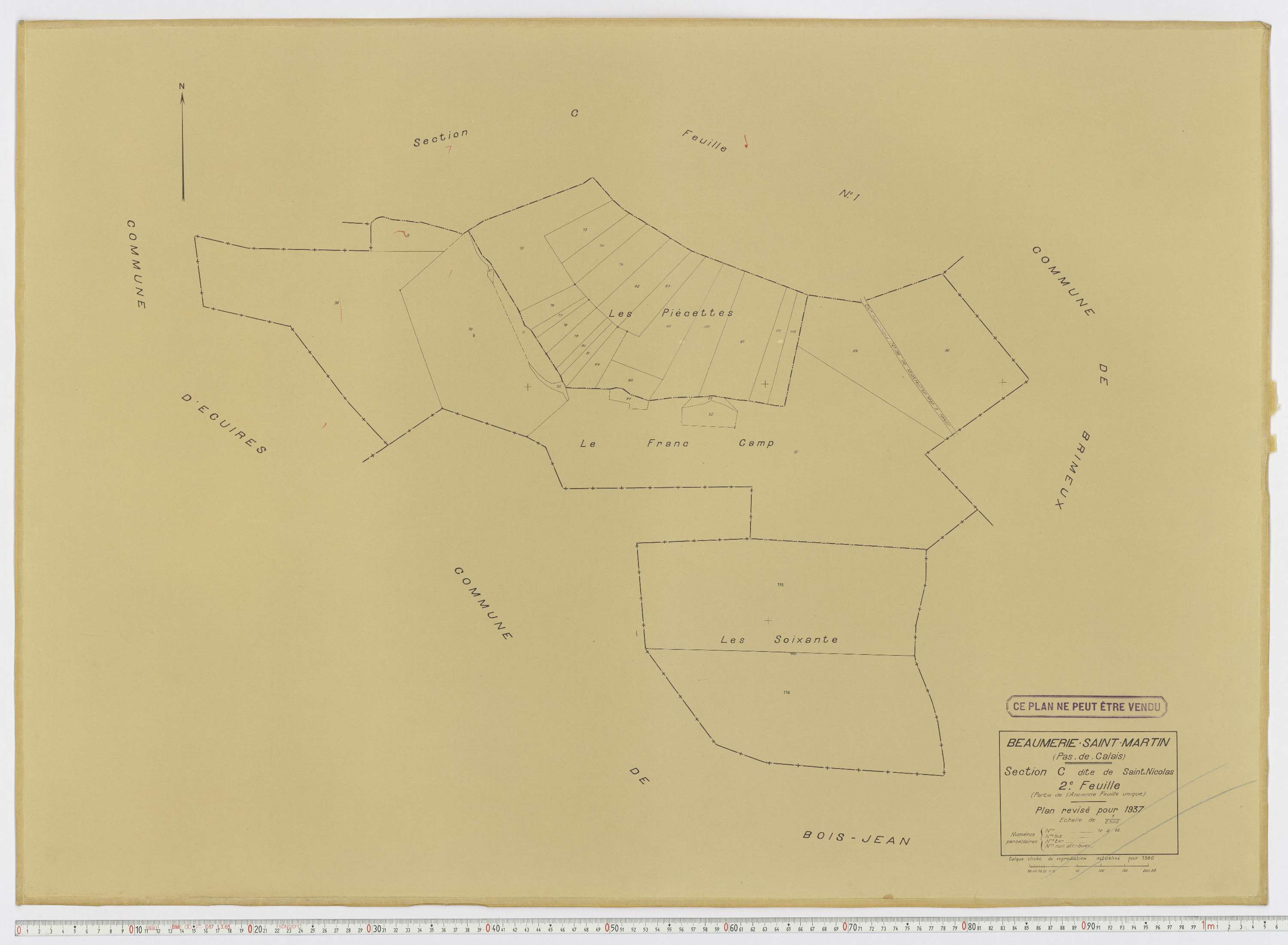 Beaumerie-Saint-Martin - Section C, feuille 2.
