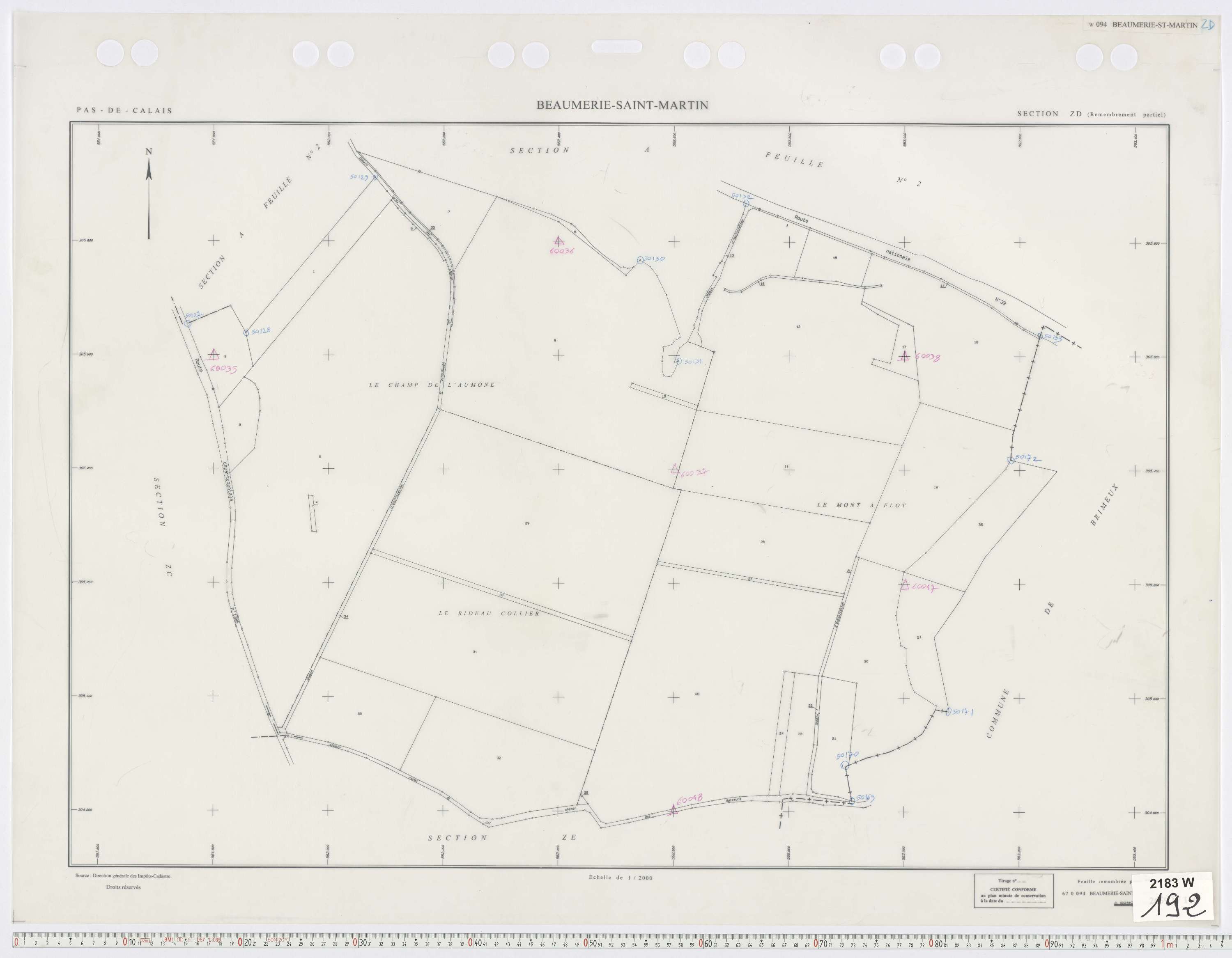 Beaumerie-Saint-Martin - Section ZD.
