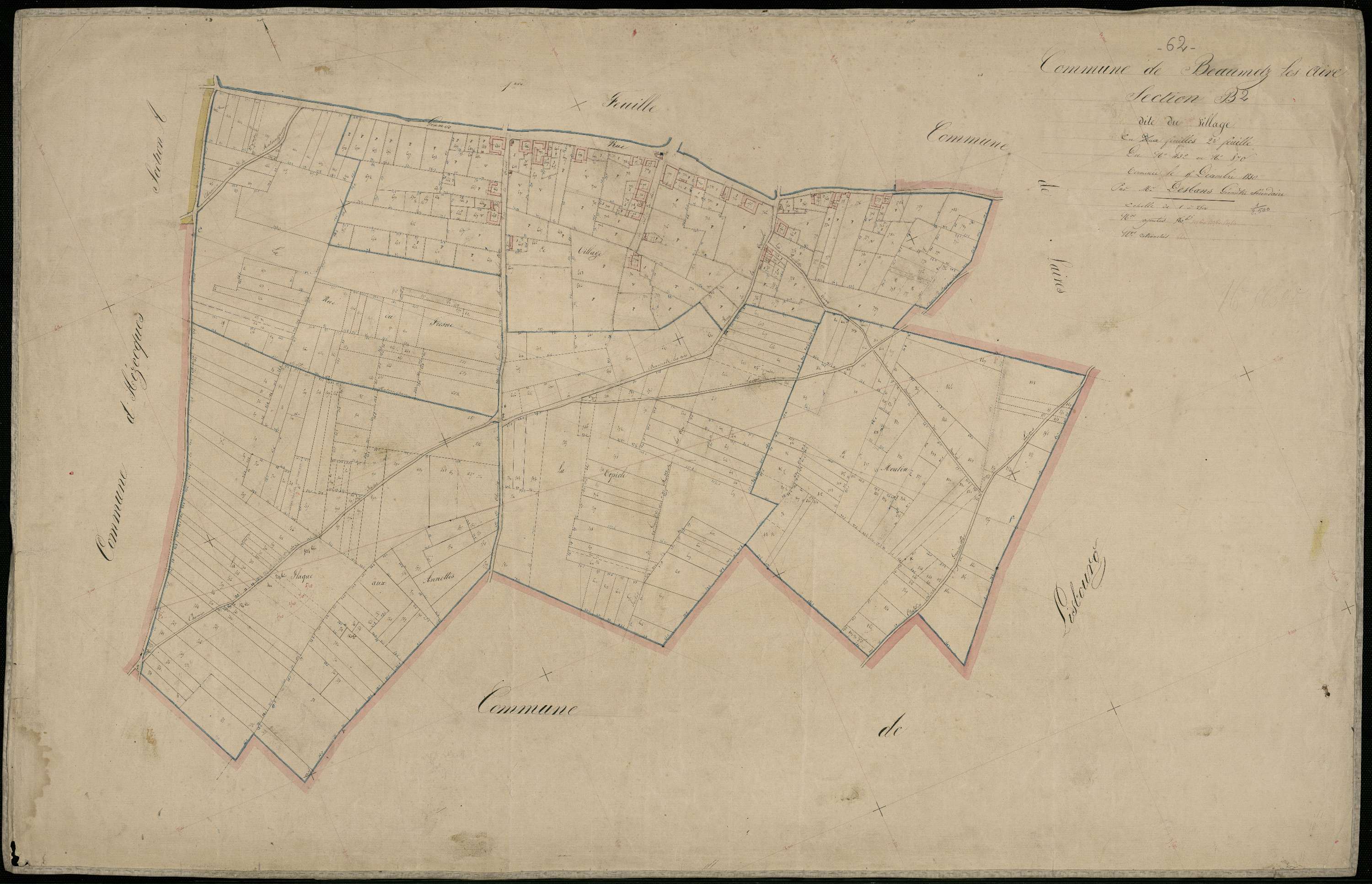 Beaumetz-lès-Aire - Section B, 2e feuille