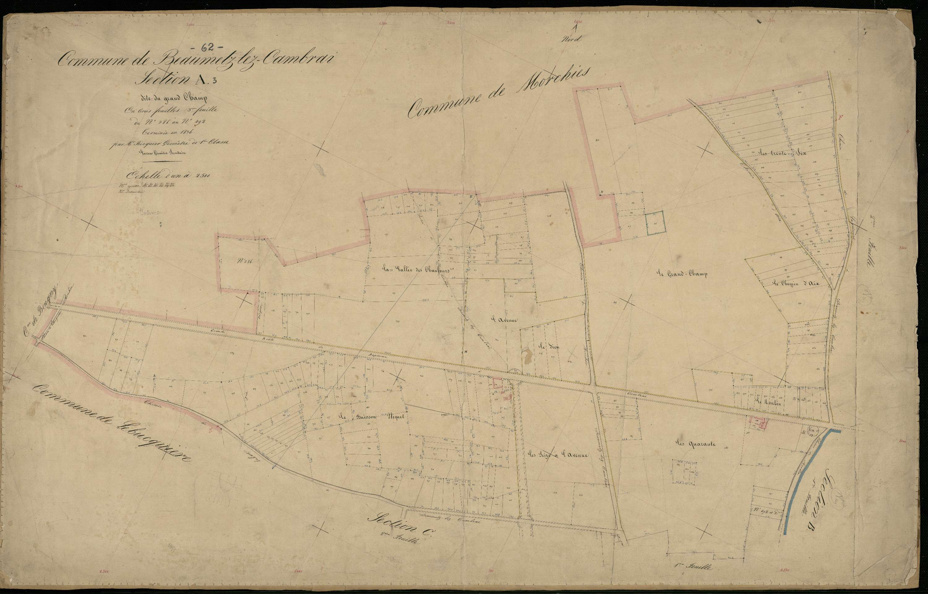 Beaumetz-lès-Cambrai - Section A, 3e feuille