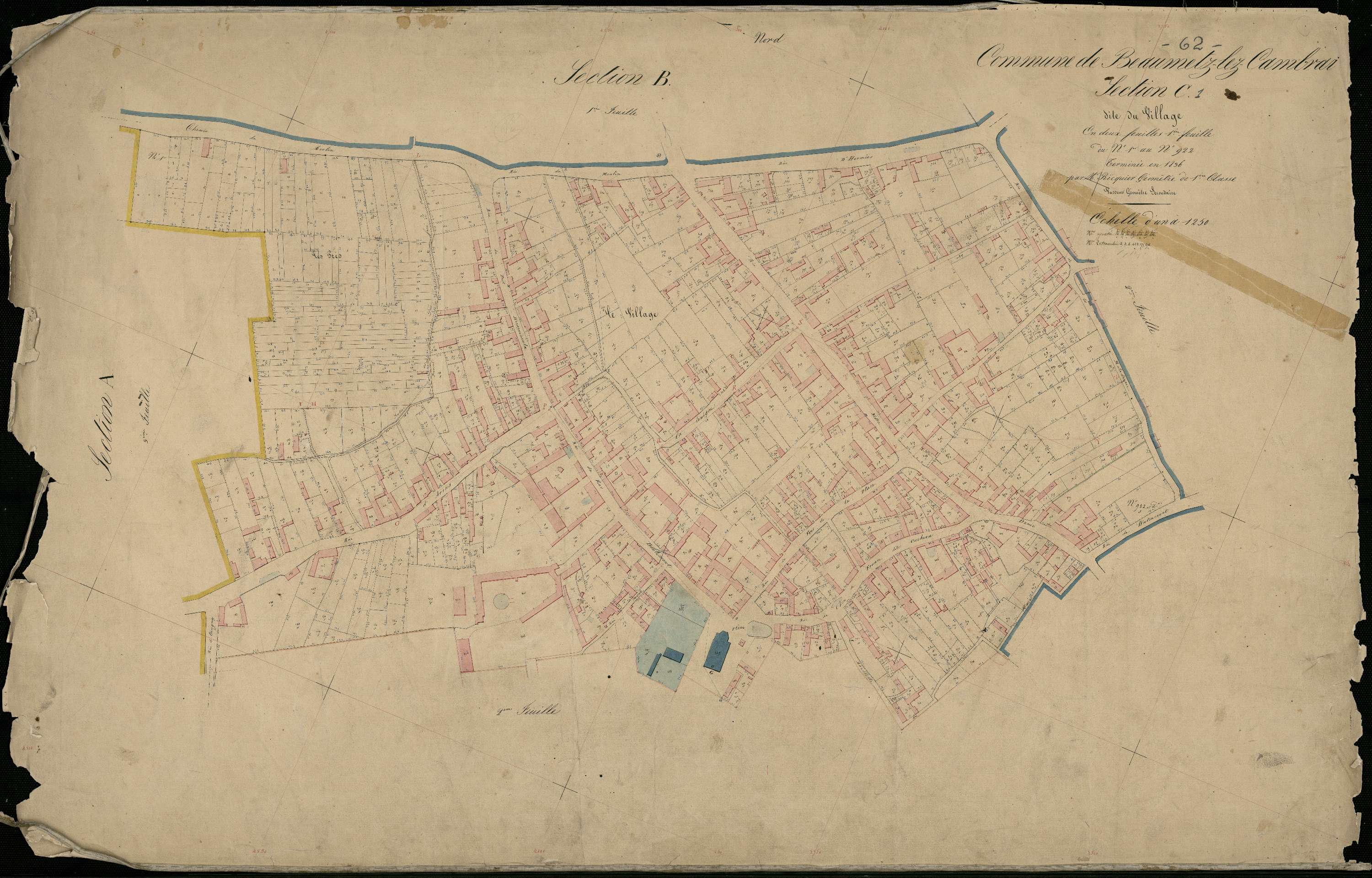 Beaumetz-lès-Cambrai - Section C, 1re feuille