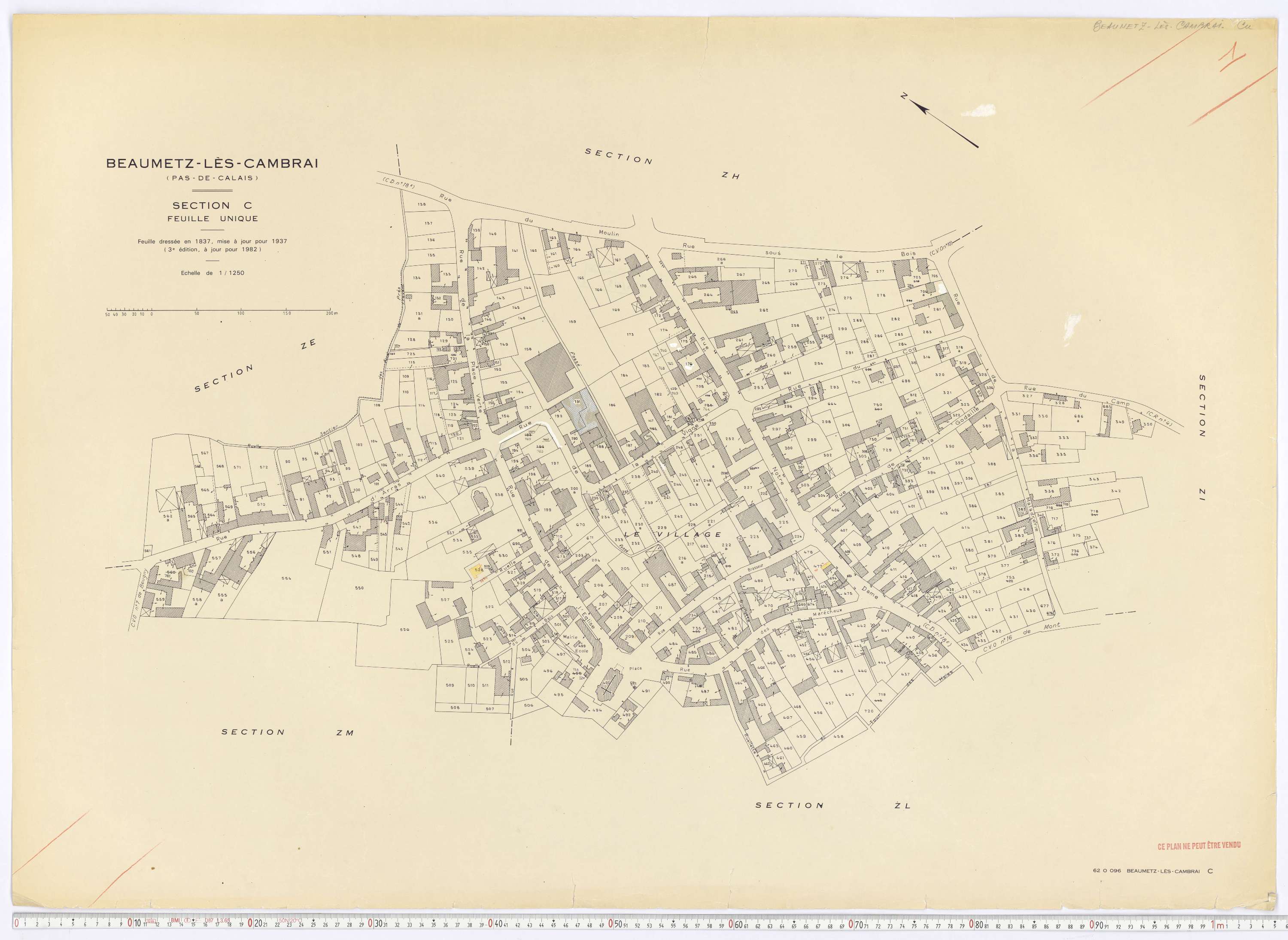 Beaumetz-lès-Cambrai - Section C.