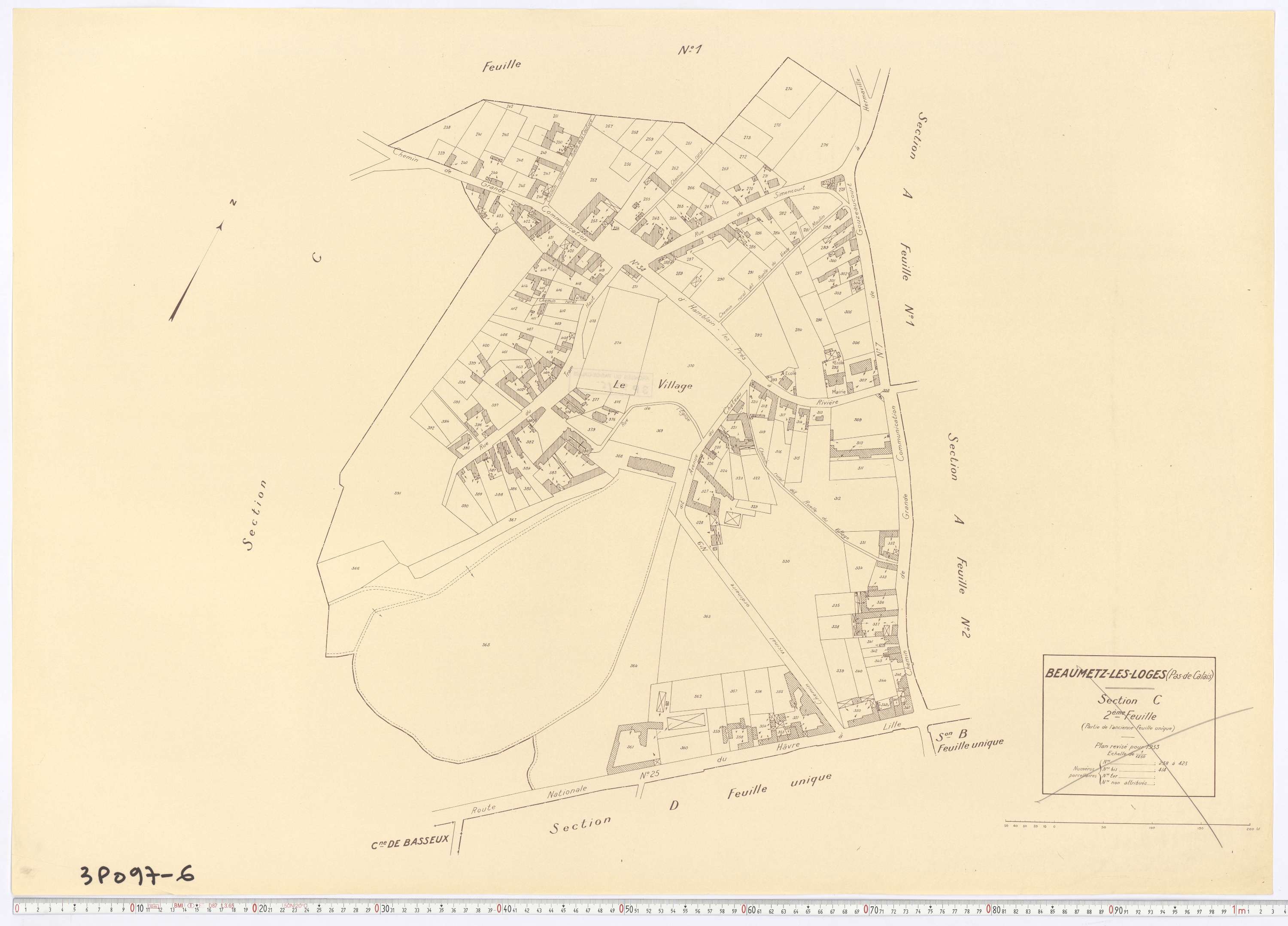 Beaumetz-lès-Loges - Section C, feuille 2.