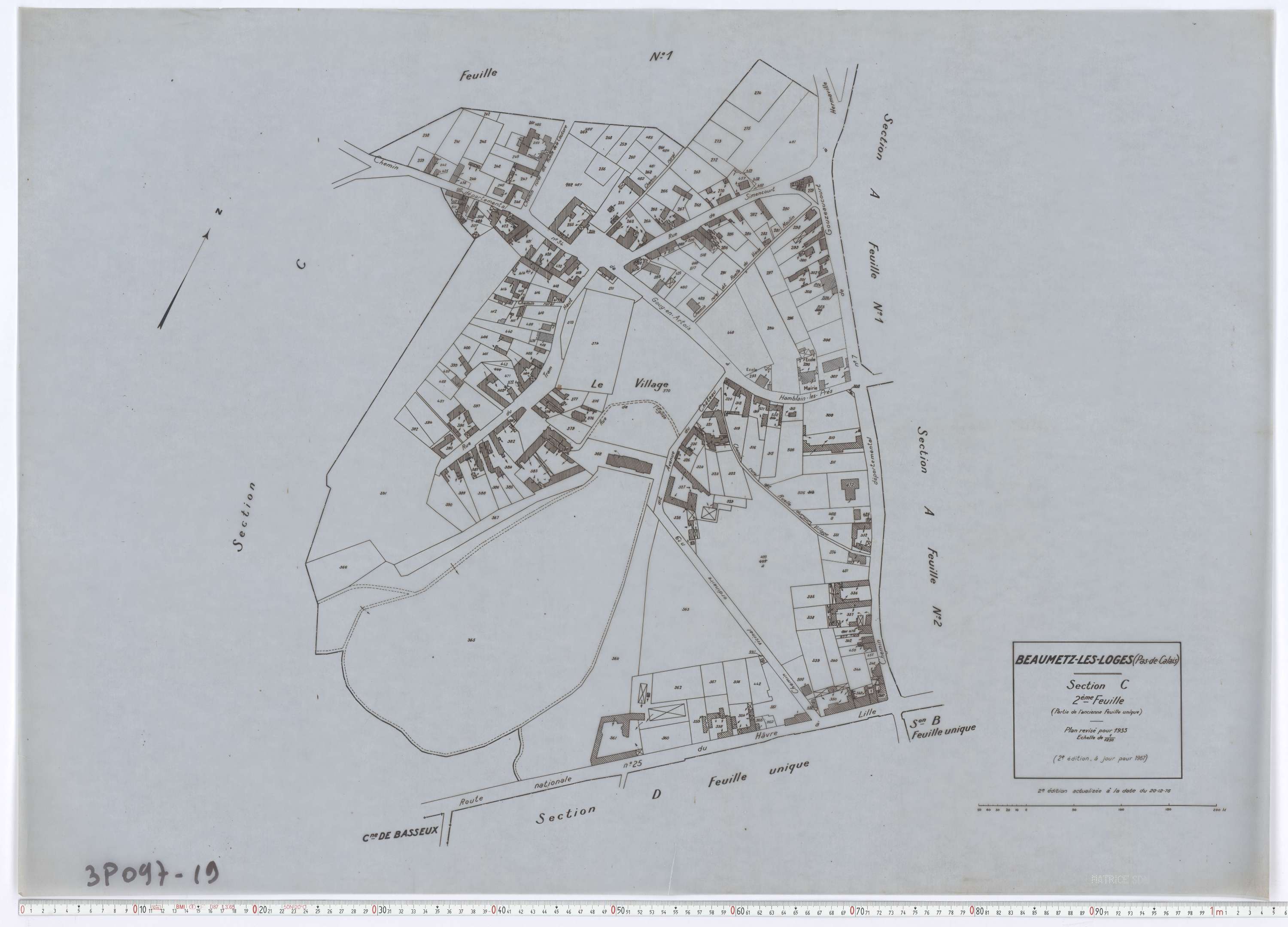 Beaumetz-lès-Loges - Section C, feuille 2.