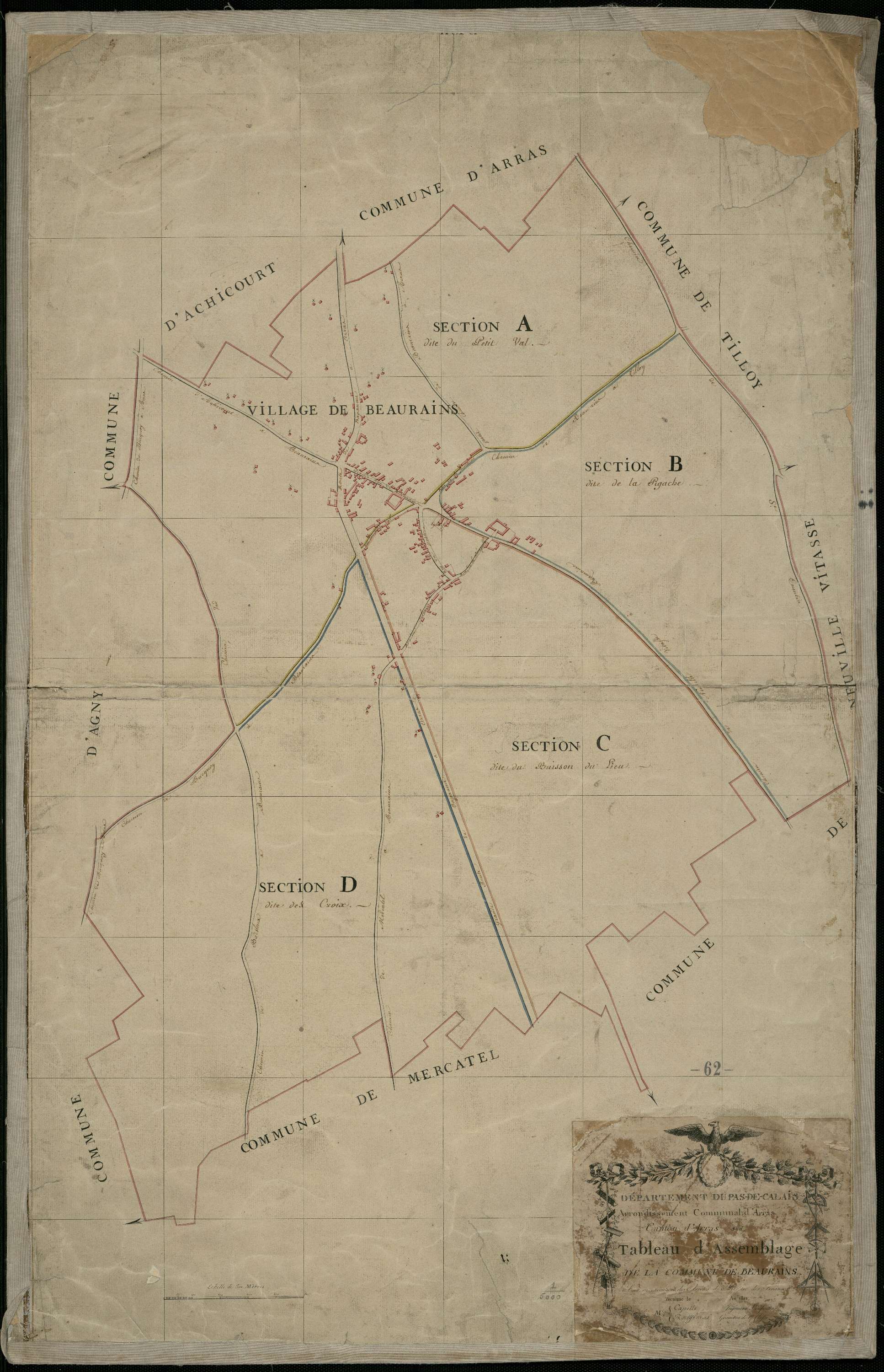 Beaurains - Tableau d'assemblage