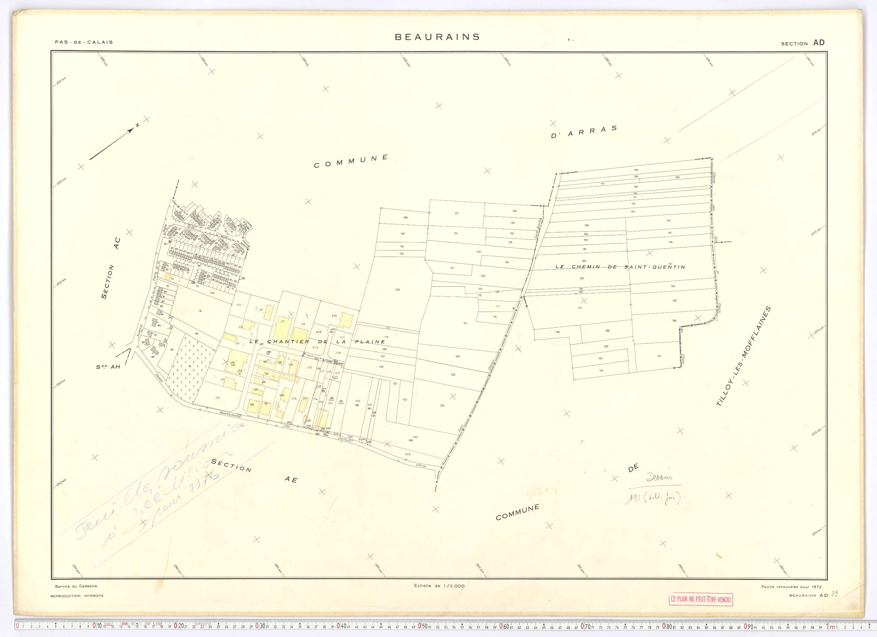 Beaurains - Section AD.