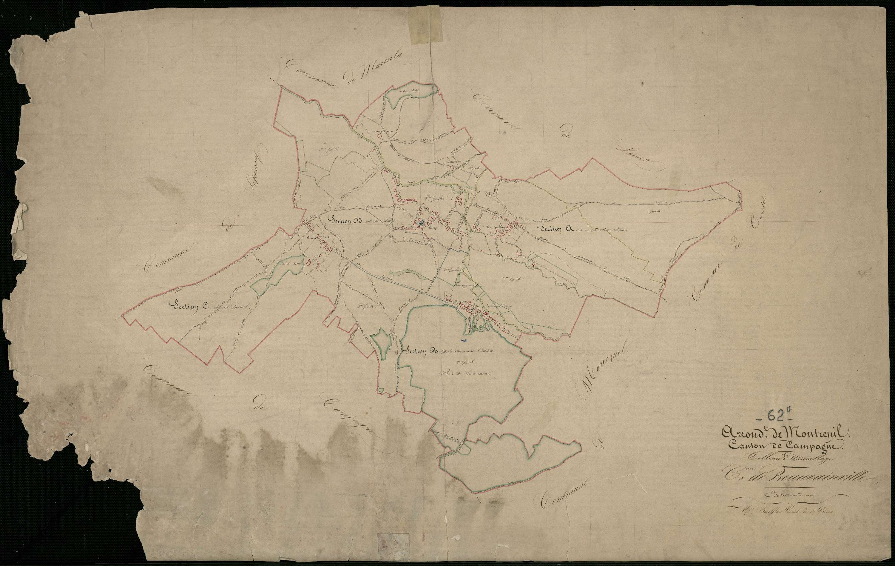 Beaurainville - Tableau d'assemblage