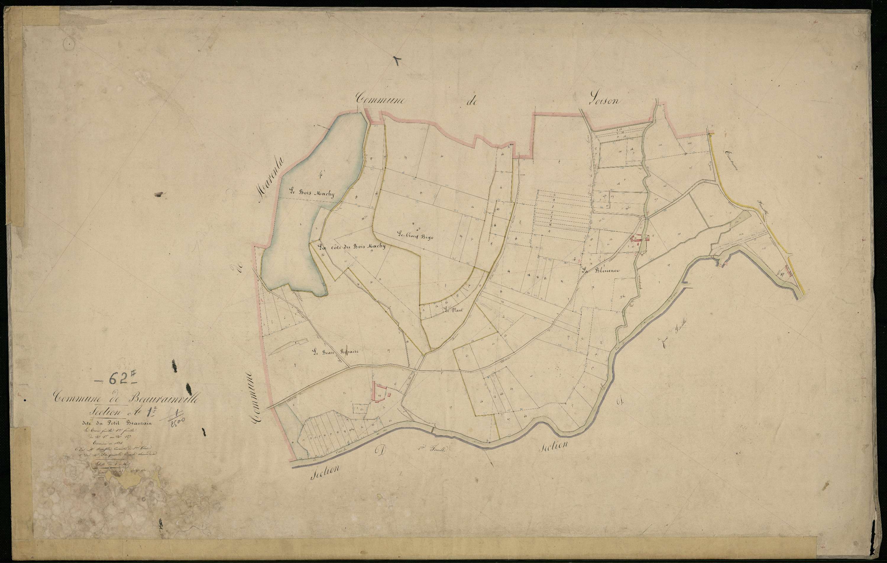 Beaurainville - Section A, 1re feuille