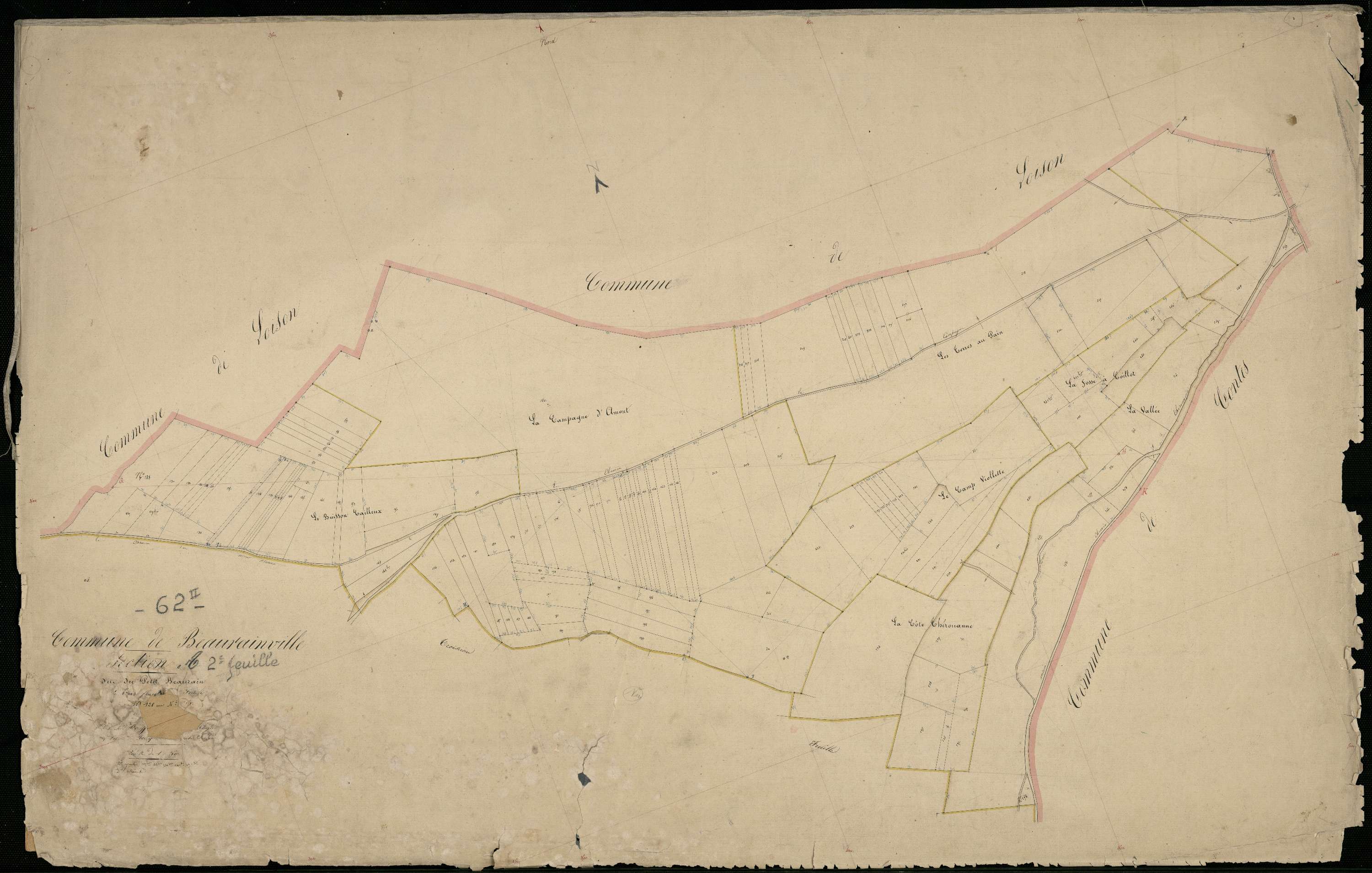 Beaurainville - Section A, 2e feuille