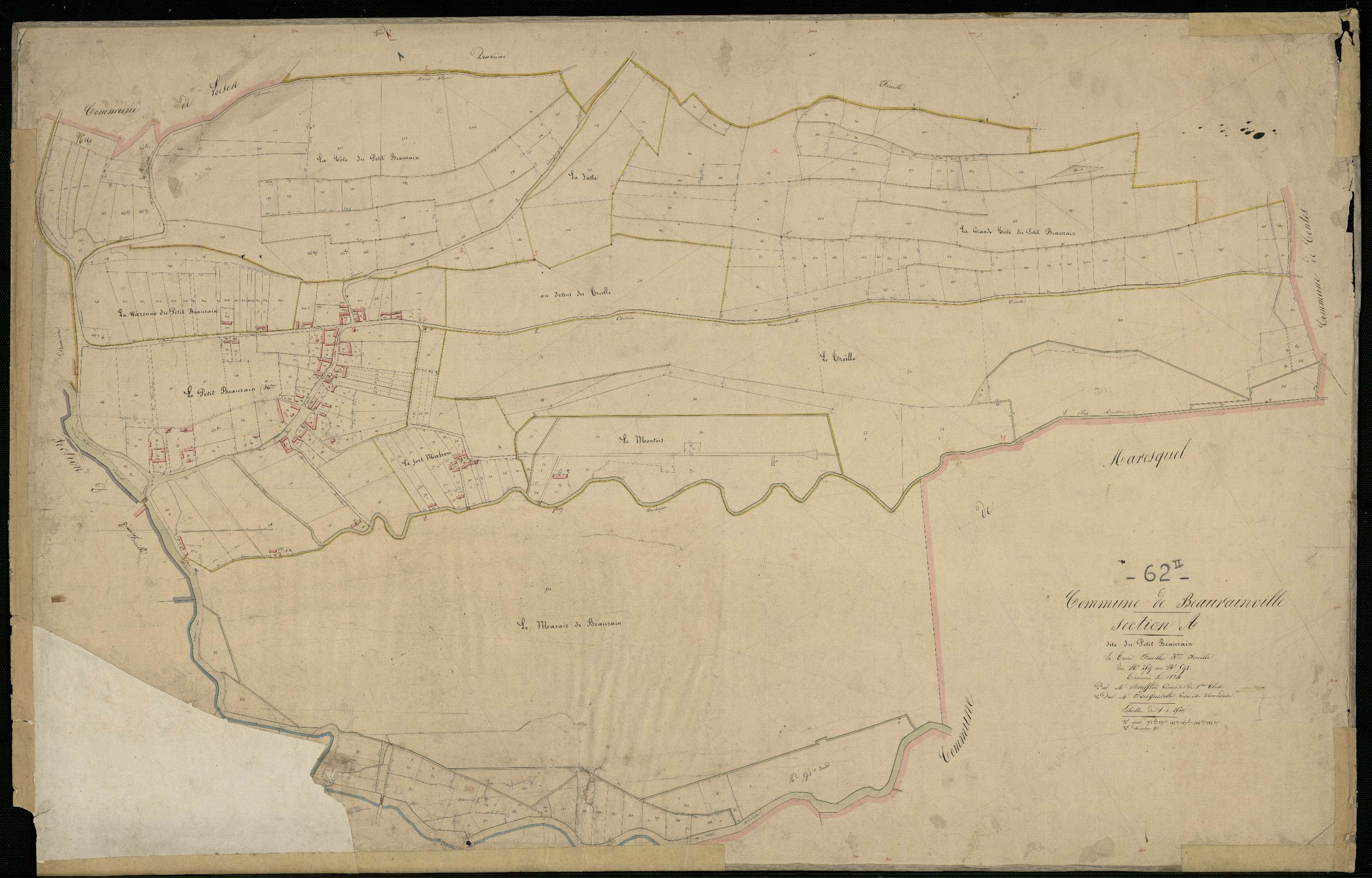 Beaurainville - Section A, 3e feuille