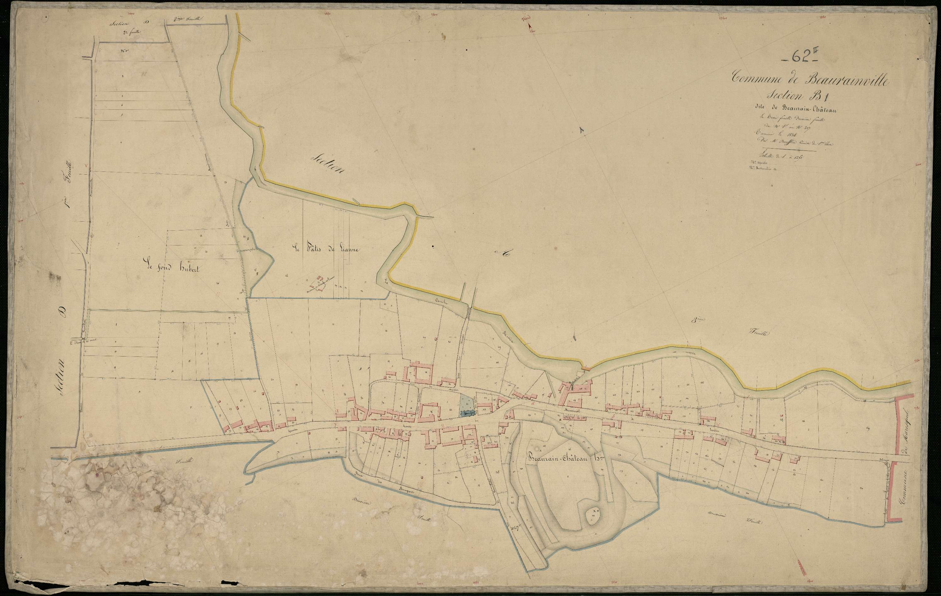 Beaurainville - Section B, 1re feuille