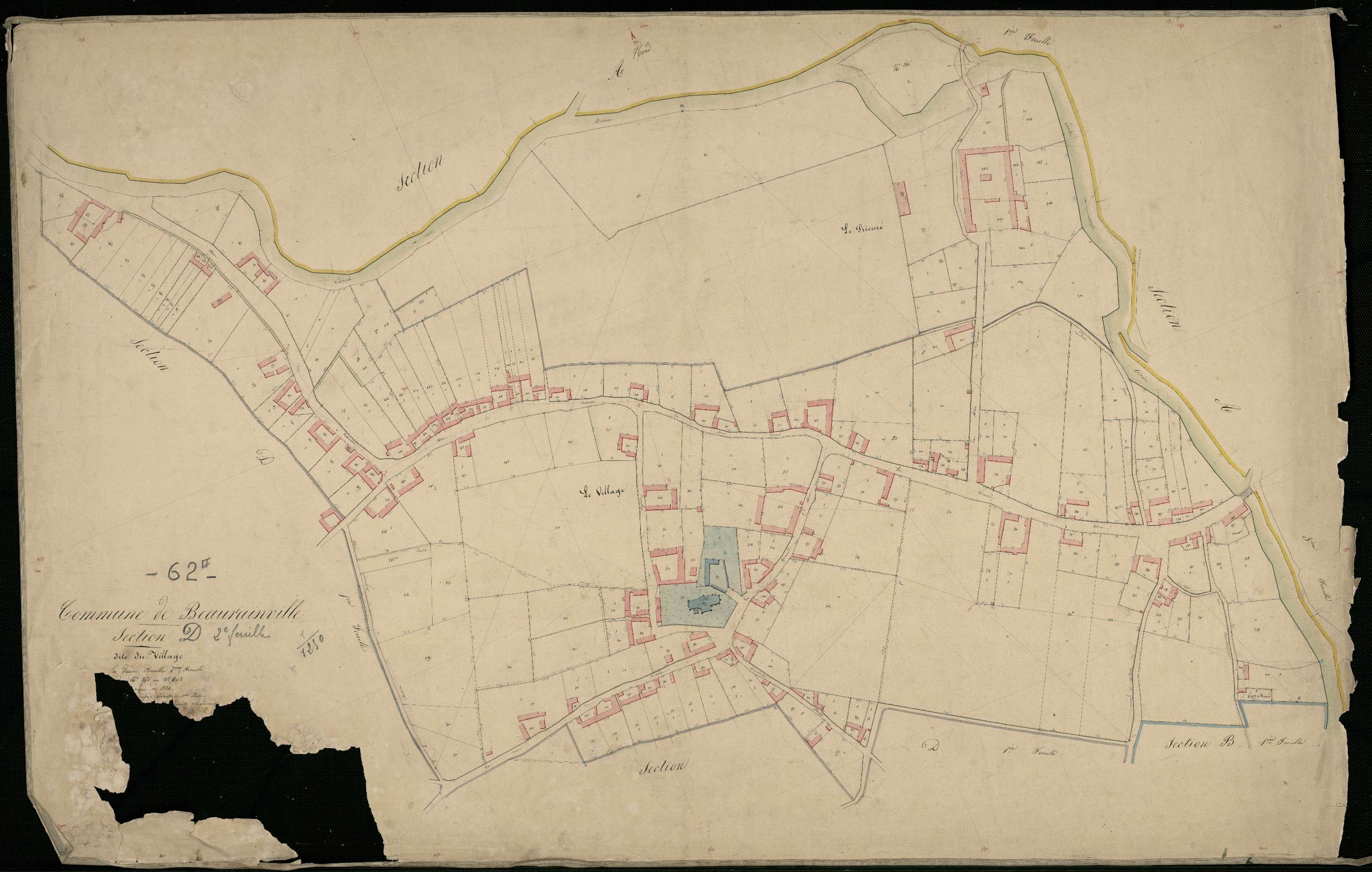 Beaurainville - Section D, 2e feuille