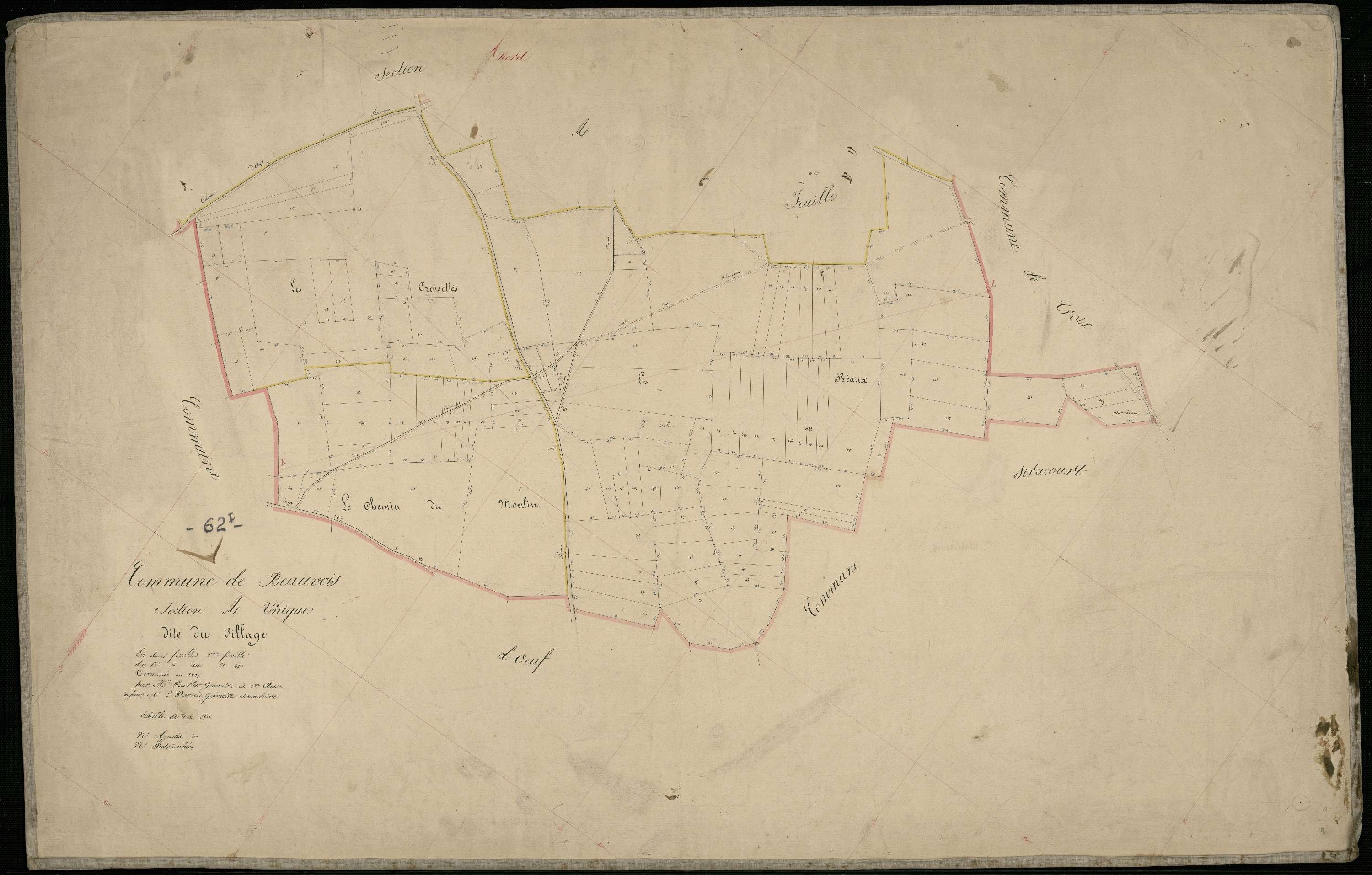 Beauvois - Section A, 2e feuille