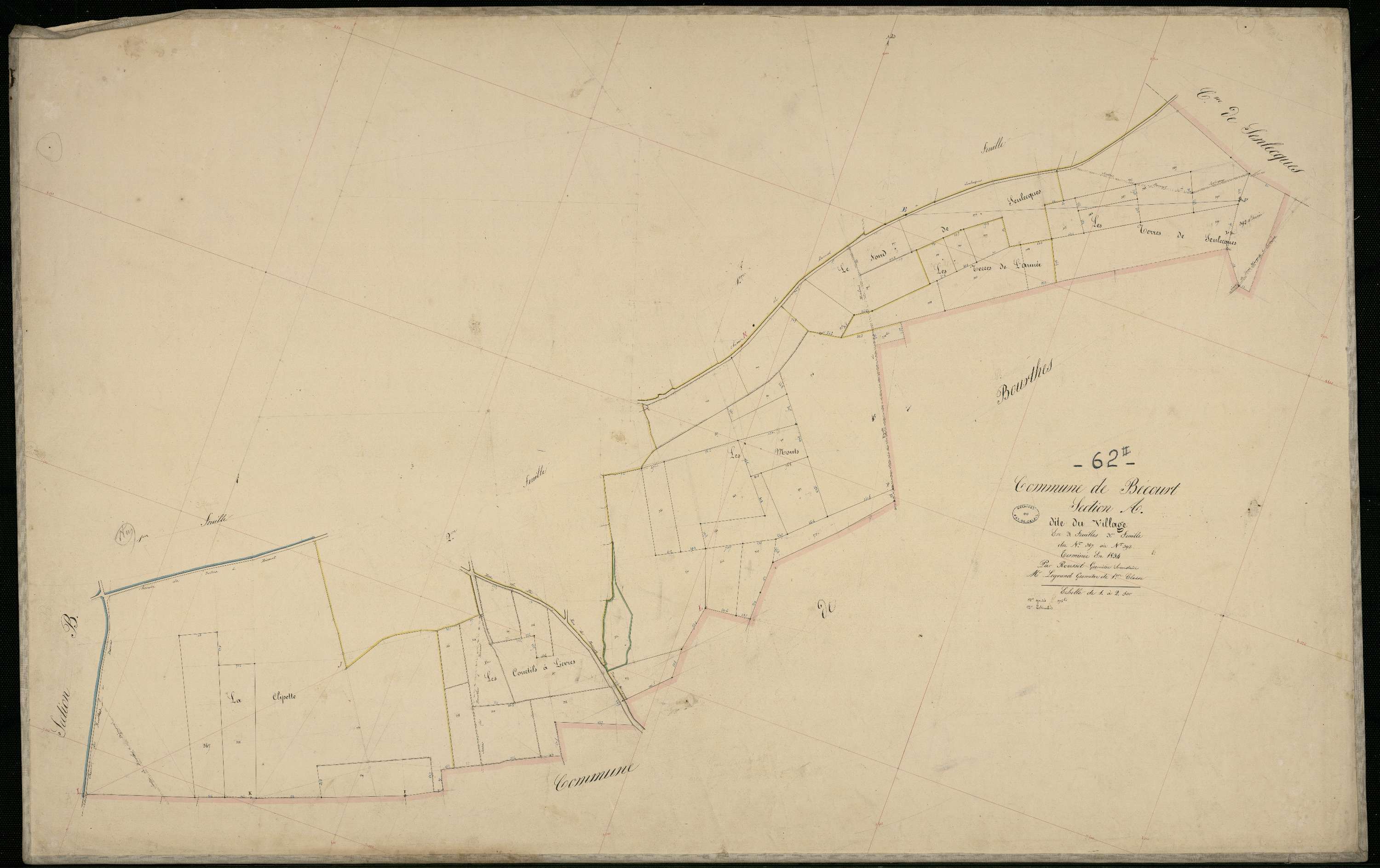 Bécourt - Section A, 3e feuille