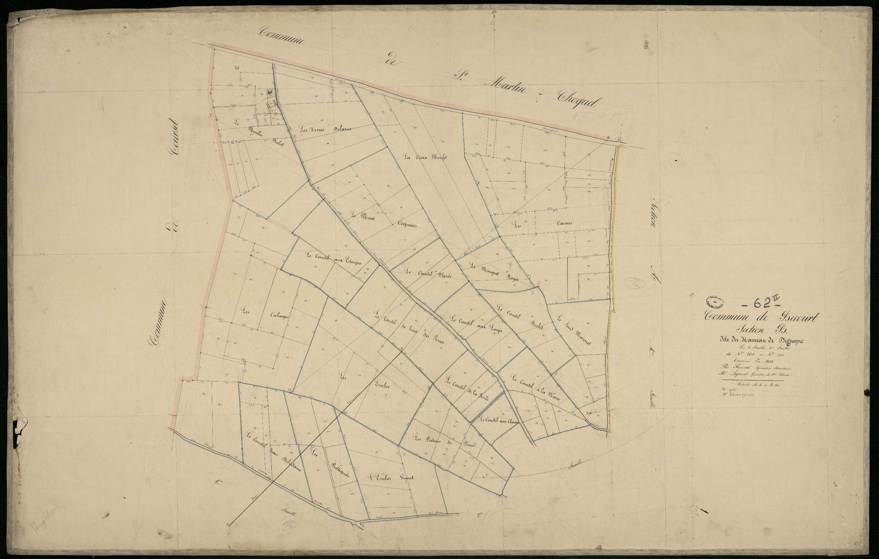 Bécourt - Section B, 3e feuille