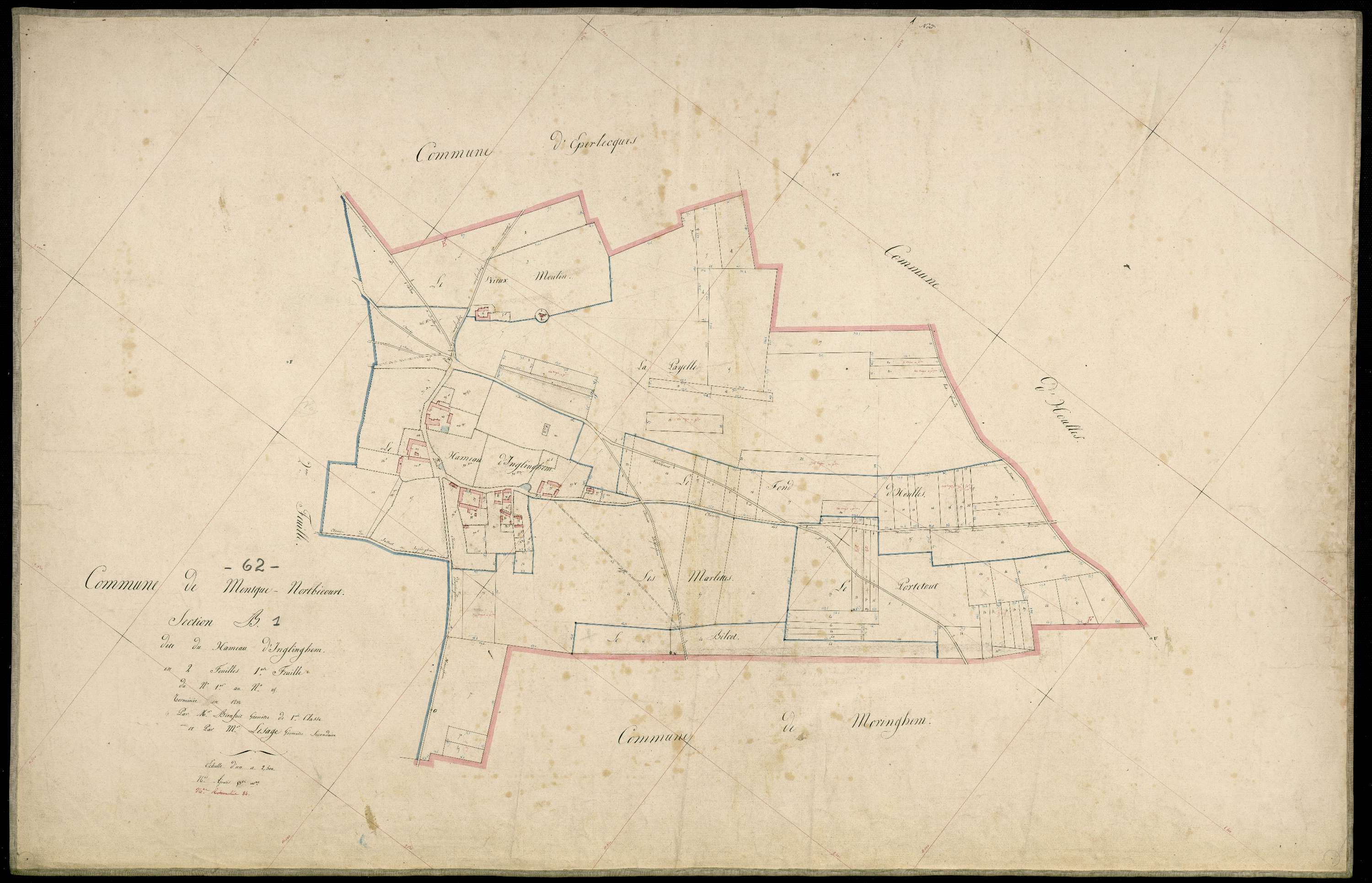 Bécourt - Section B, 1re feuille