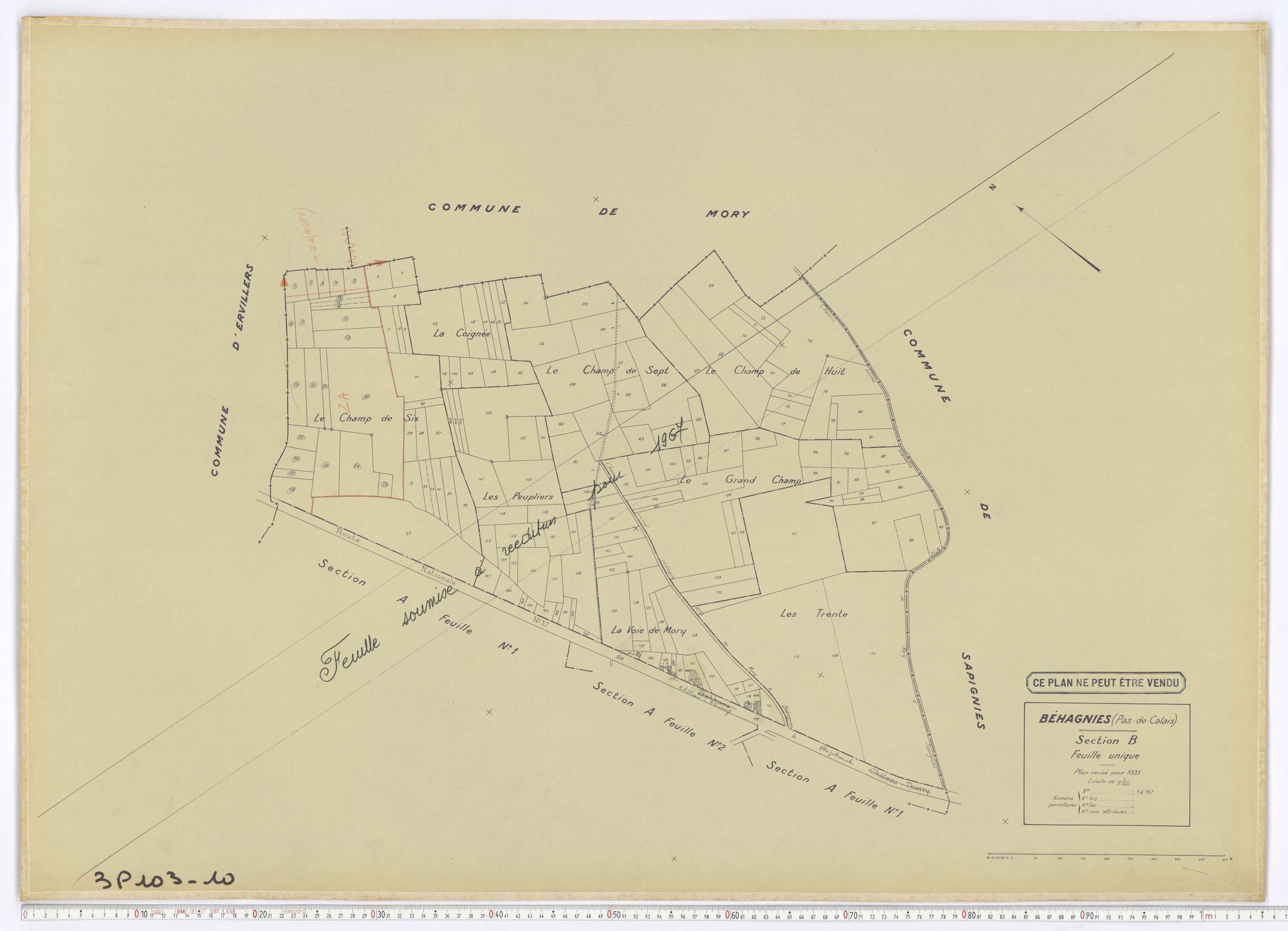 Béhagnies - Section B.