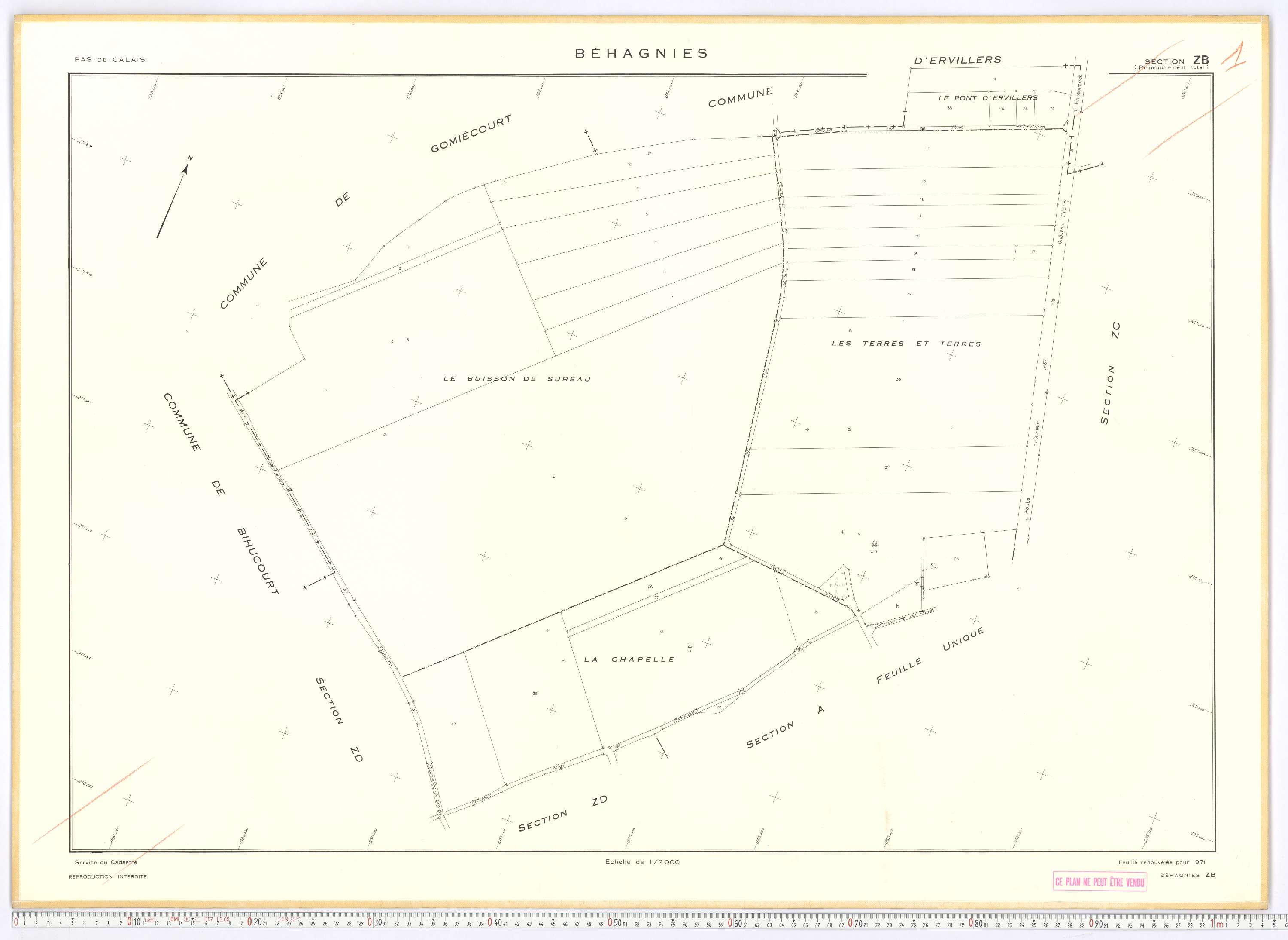 Béhagnies - Section ZB.