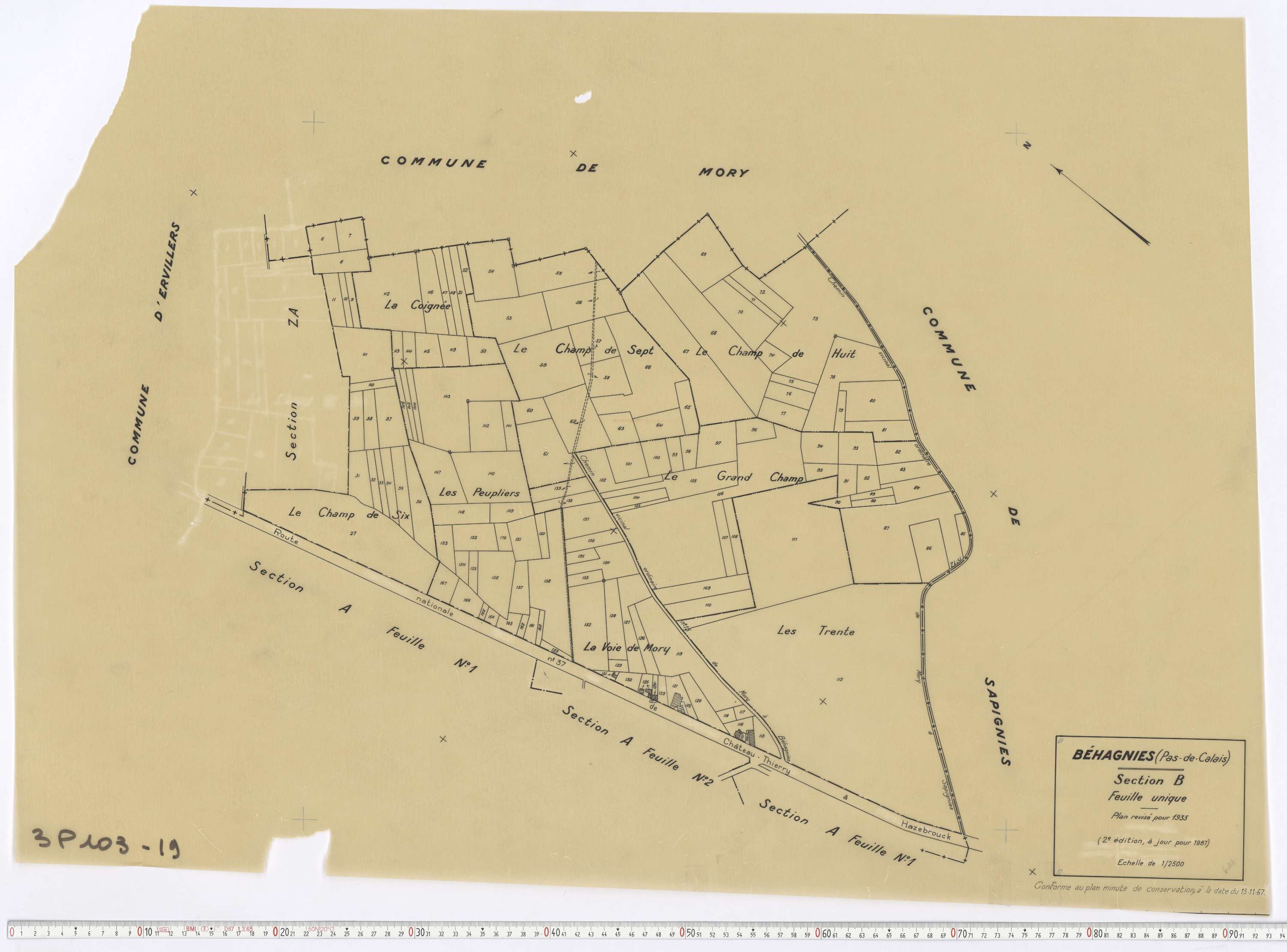 Béhagnies - Section B.