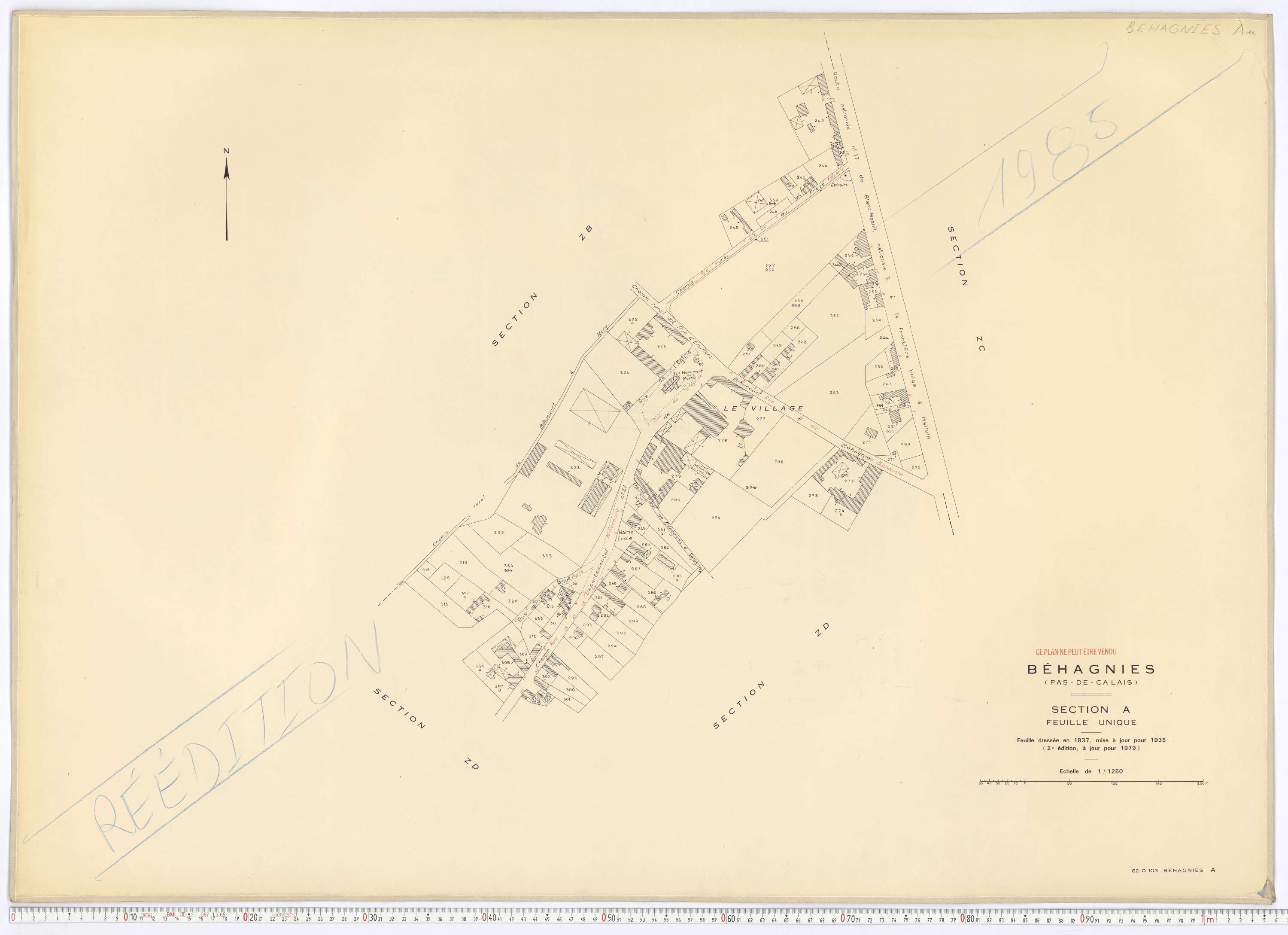 Béhagnies - Section A.