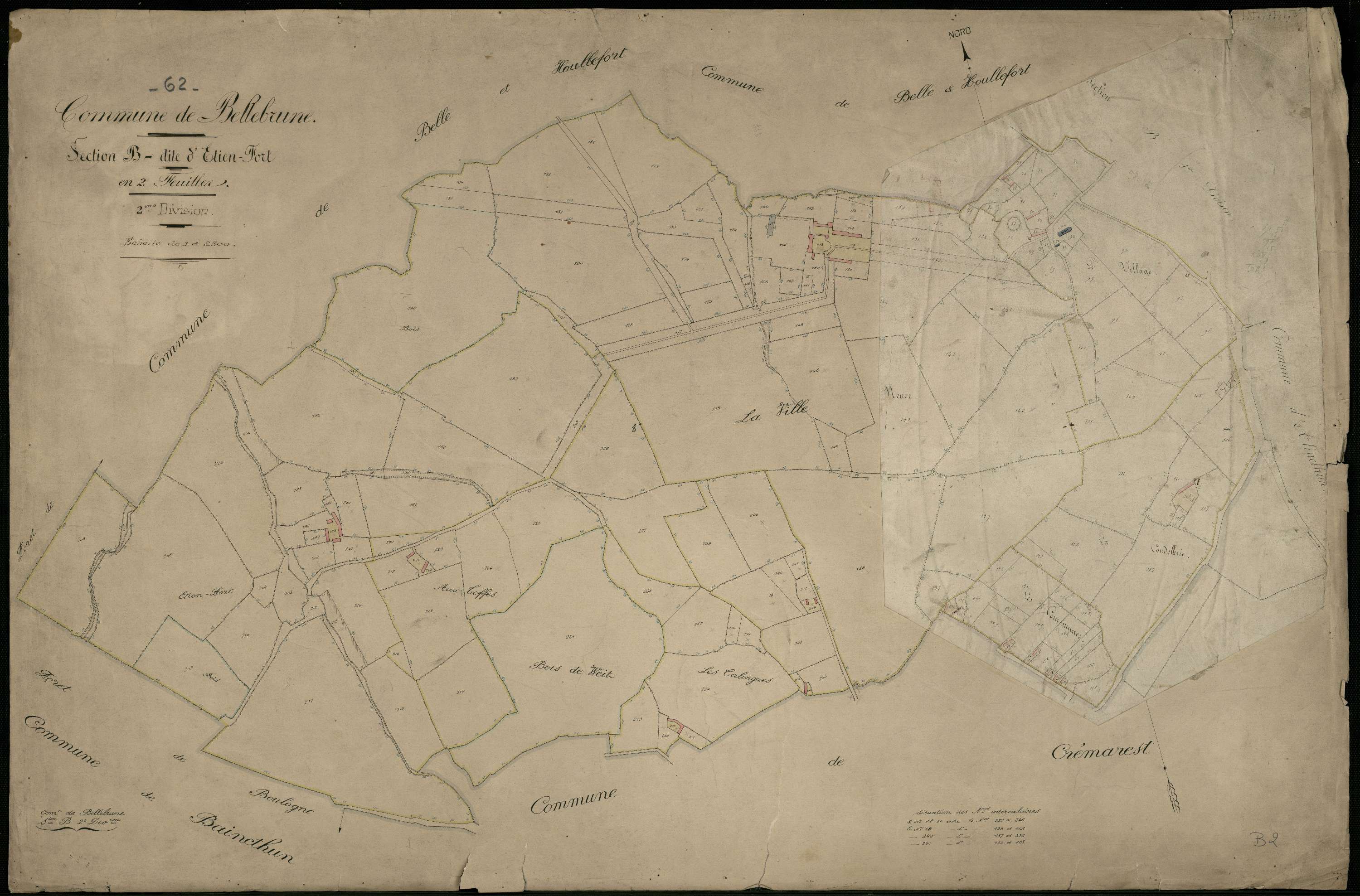 Bellebrune - Section B, 2e feuille