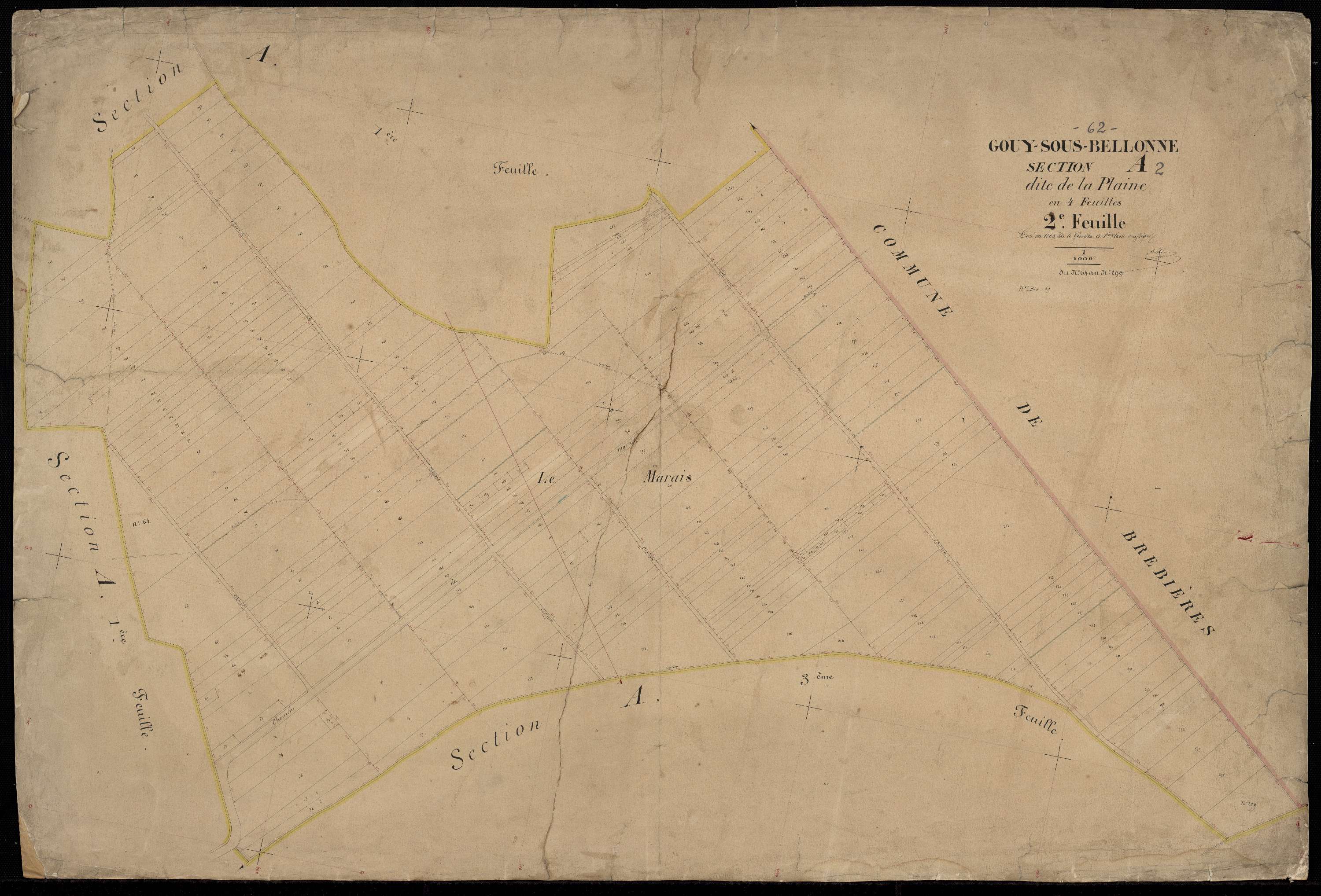 Bellonne - Section A, 2e feuille