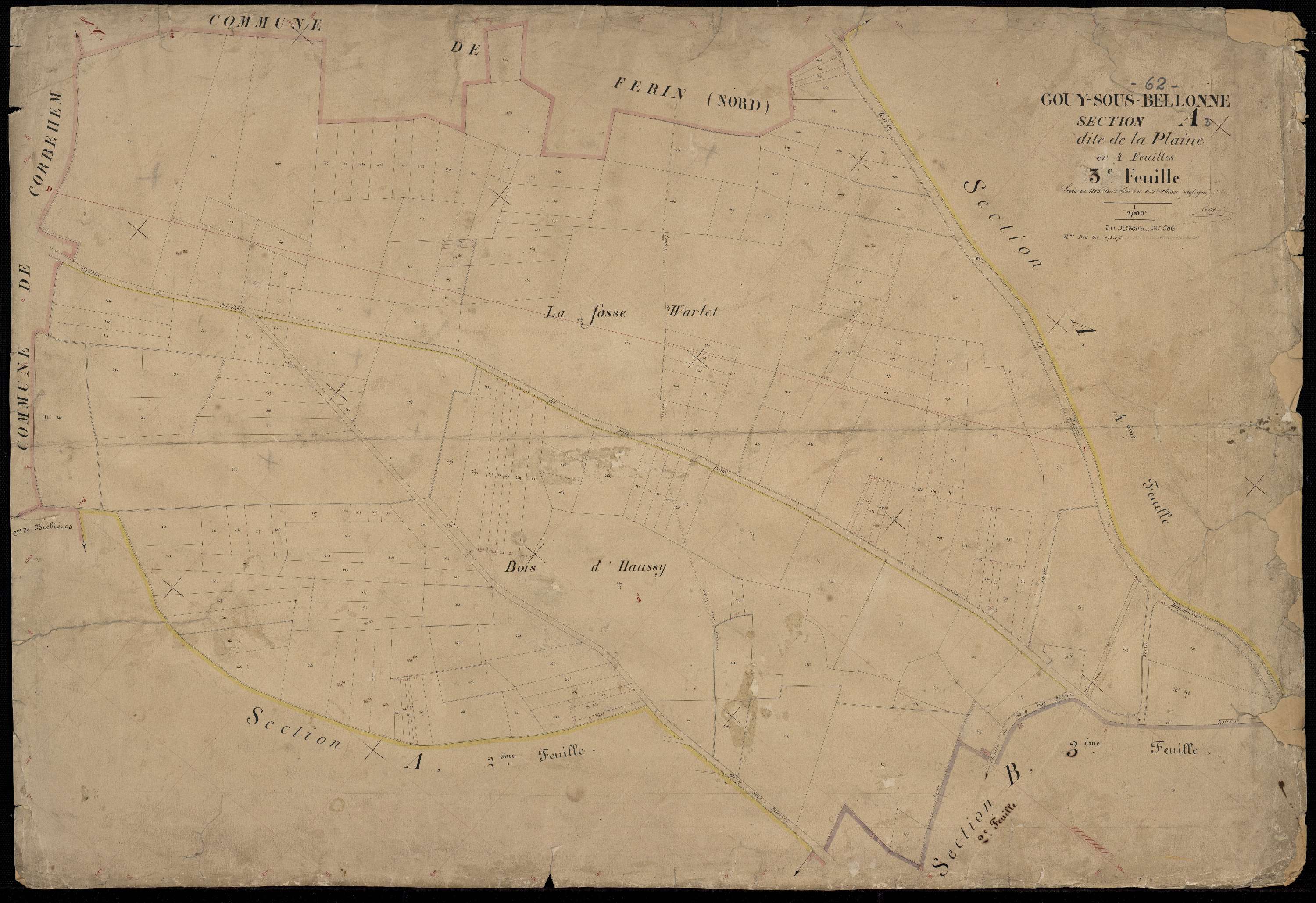 Bellonne - Section A, 3e feuille