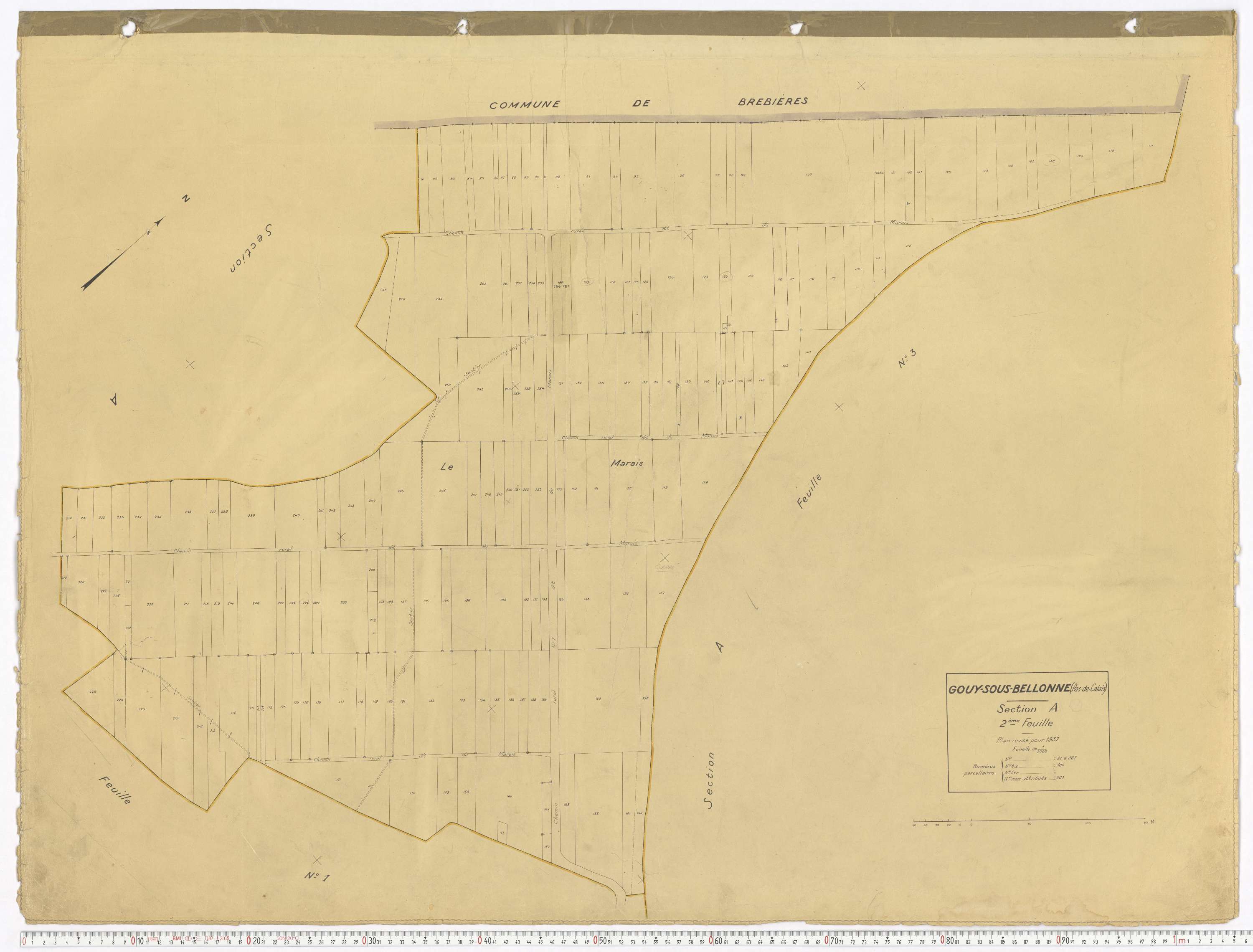 Bellonne - Section A, feuille 2.