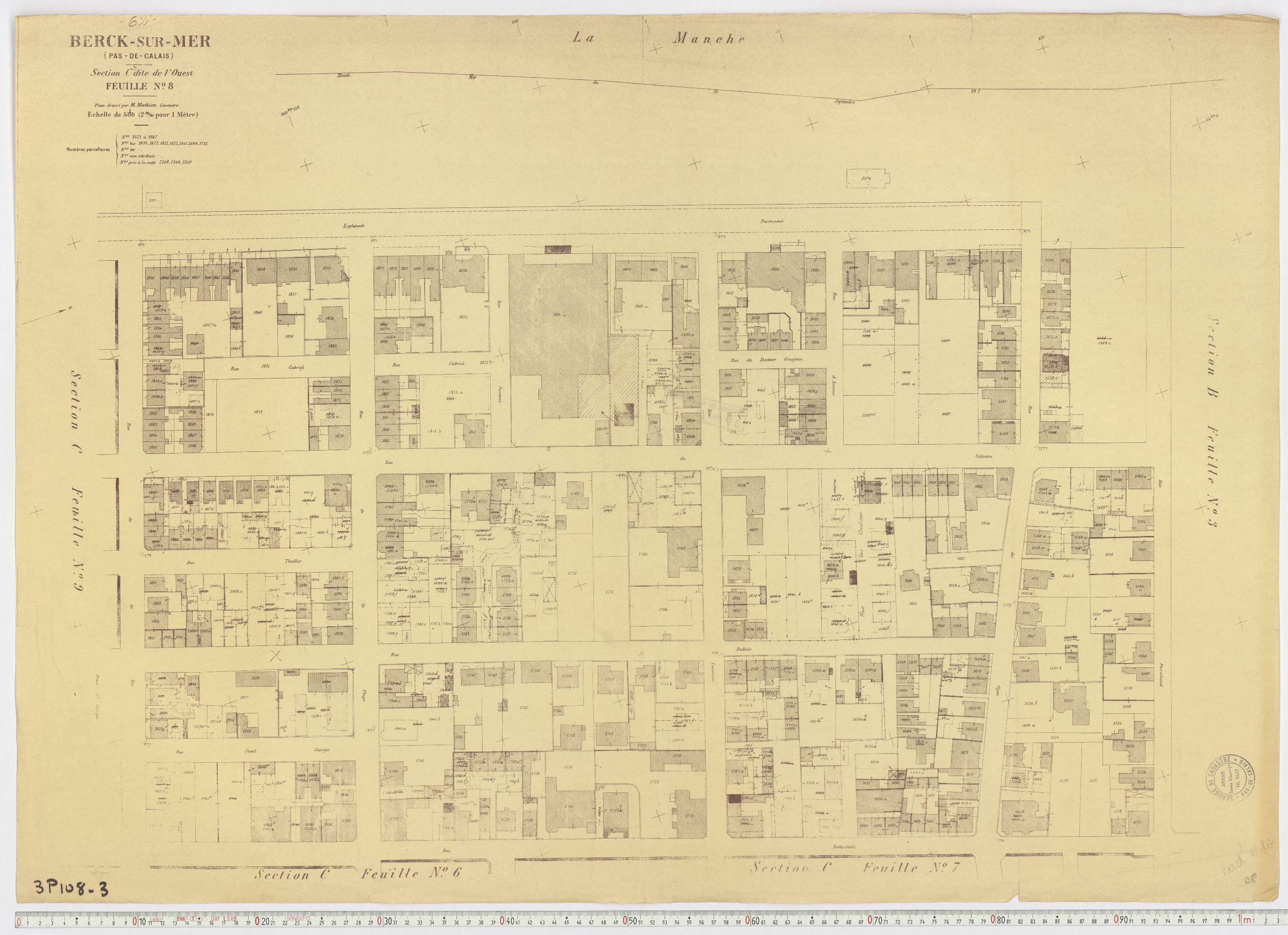 Berck - Section C, feuille 8.