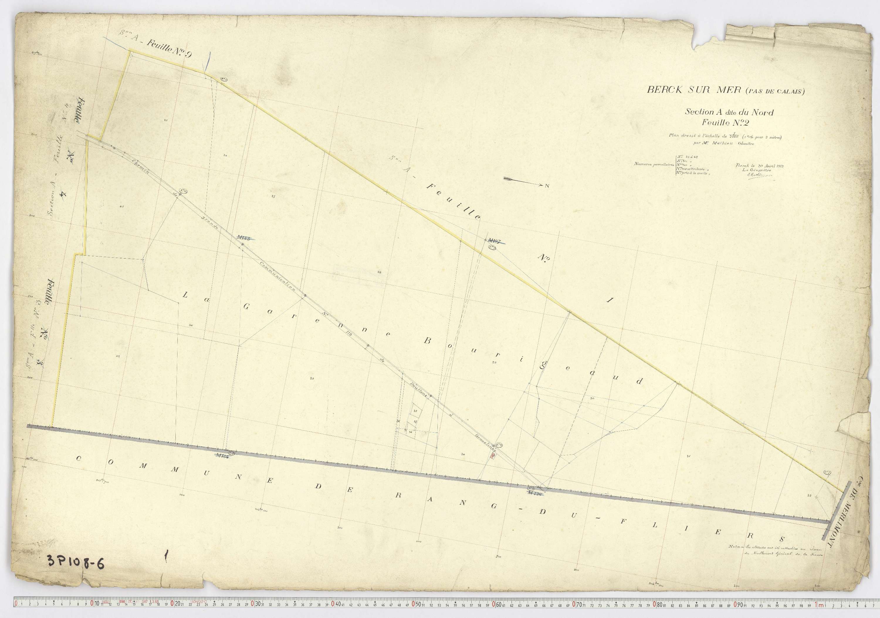 Berck - Section A, feuille 2.
