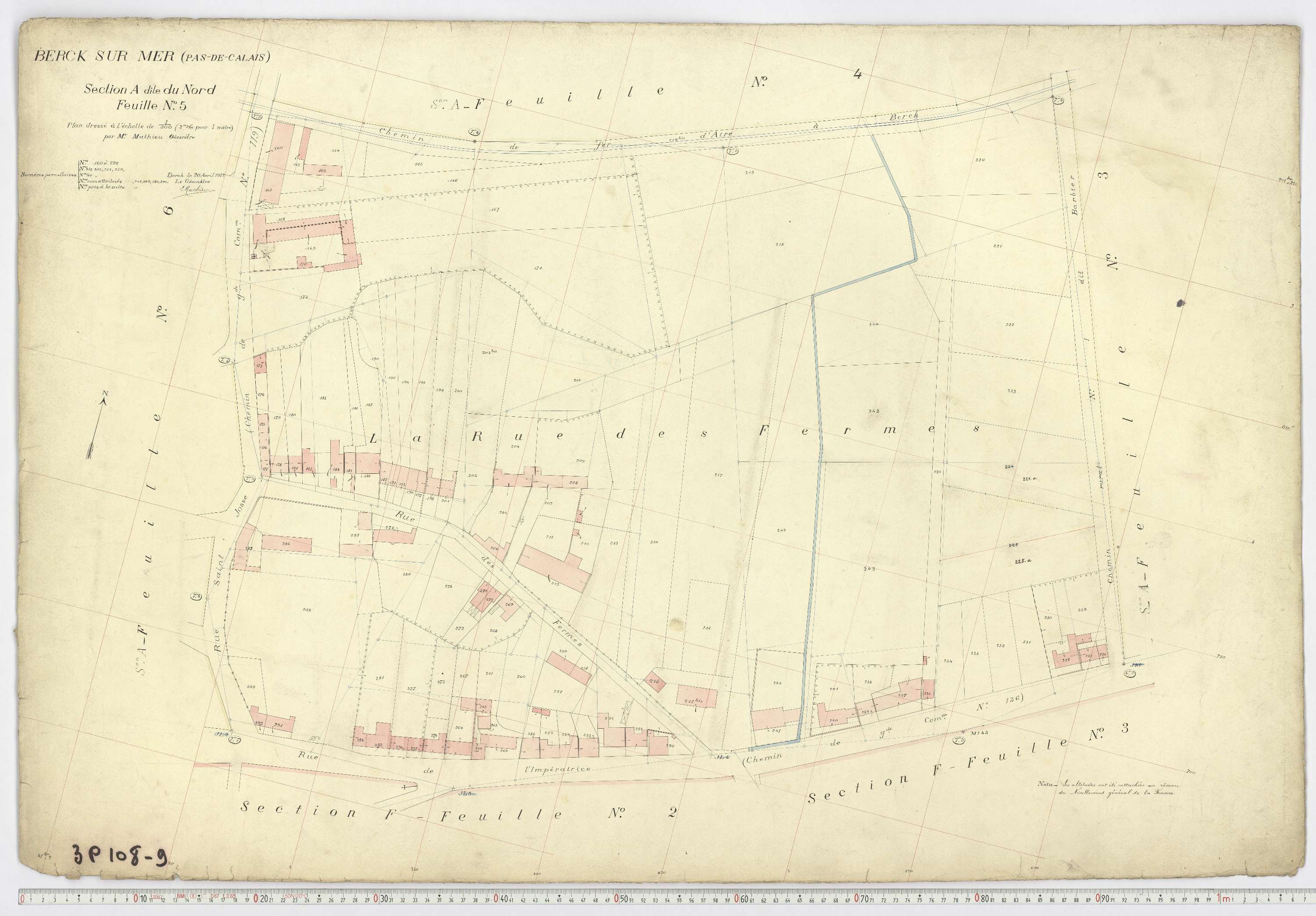 Berck - Section A, feuille 5.