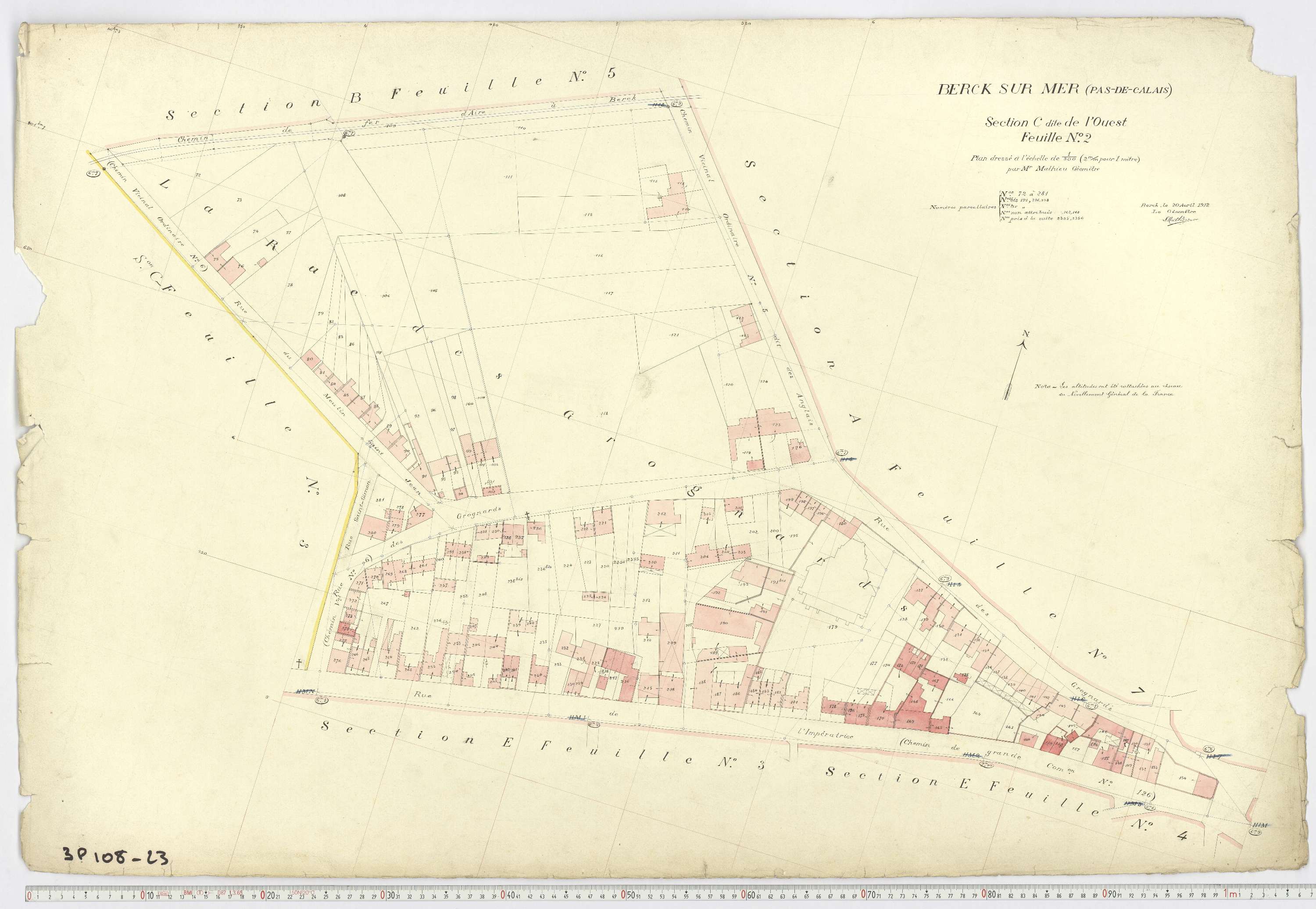 Berck - Section C, feuille 2.