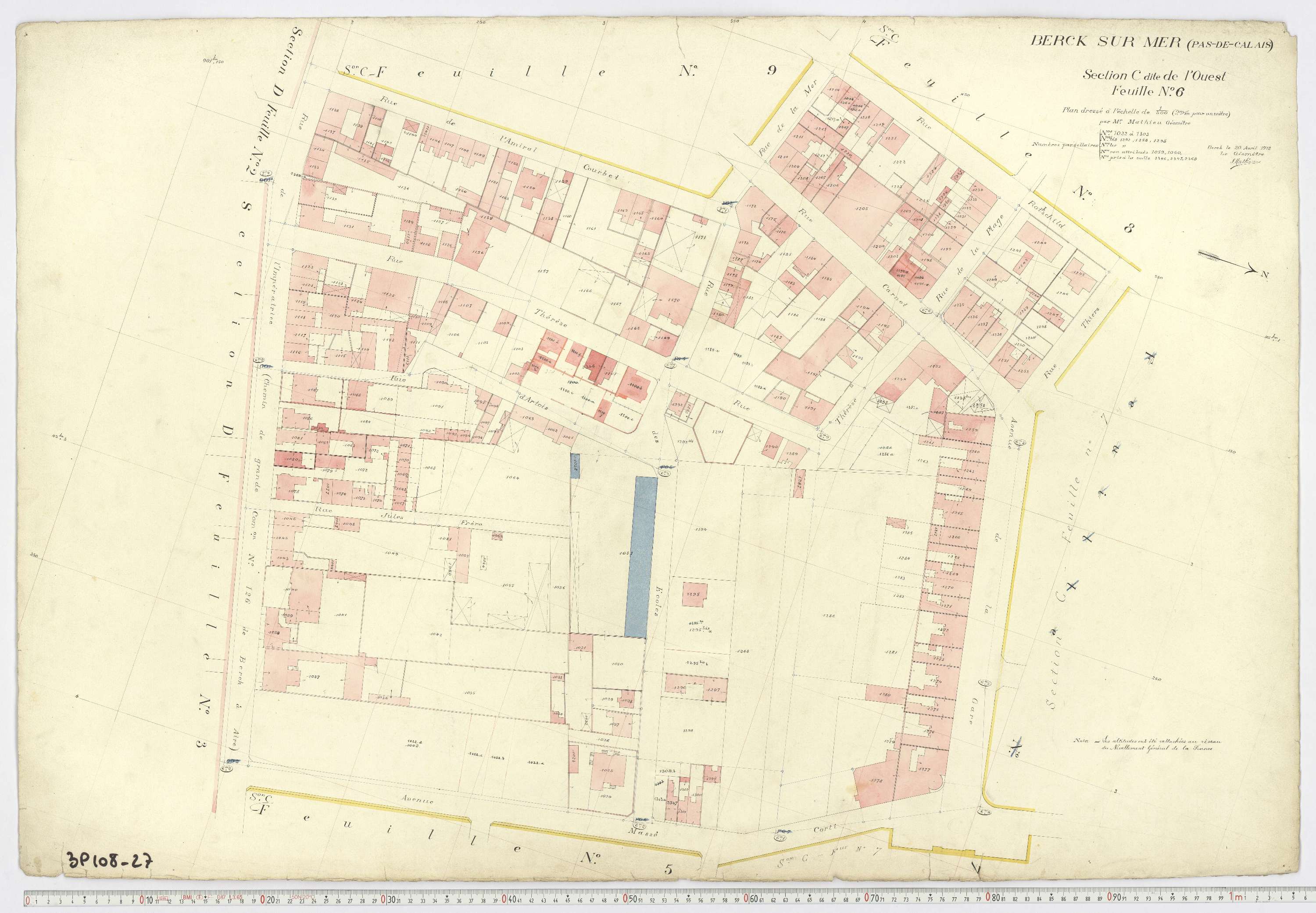 Berck - Section C, feuille 6.
