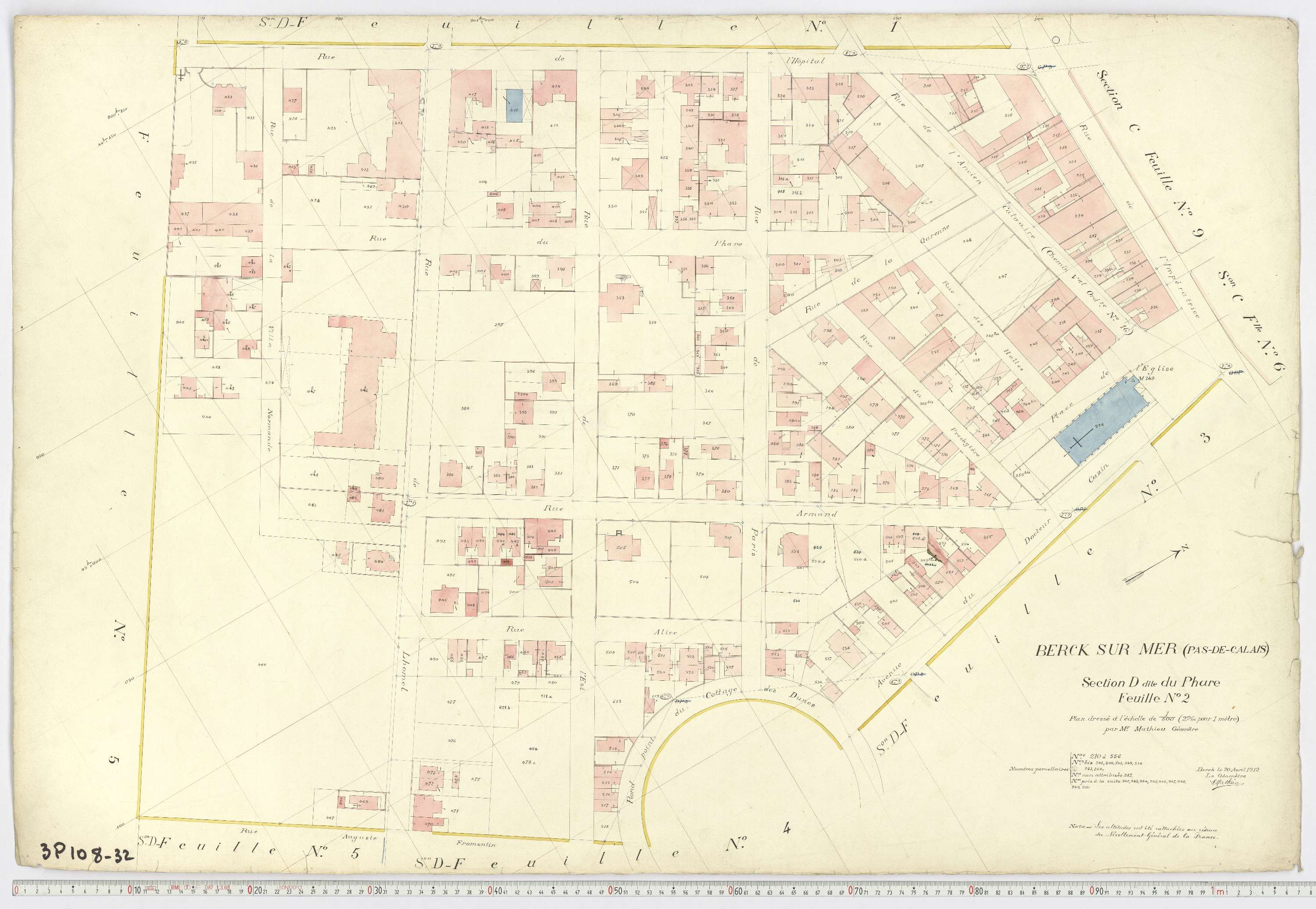 Berck - Section D, feuille 2.