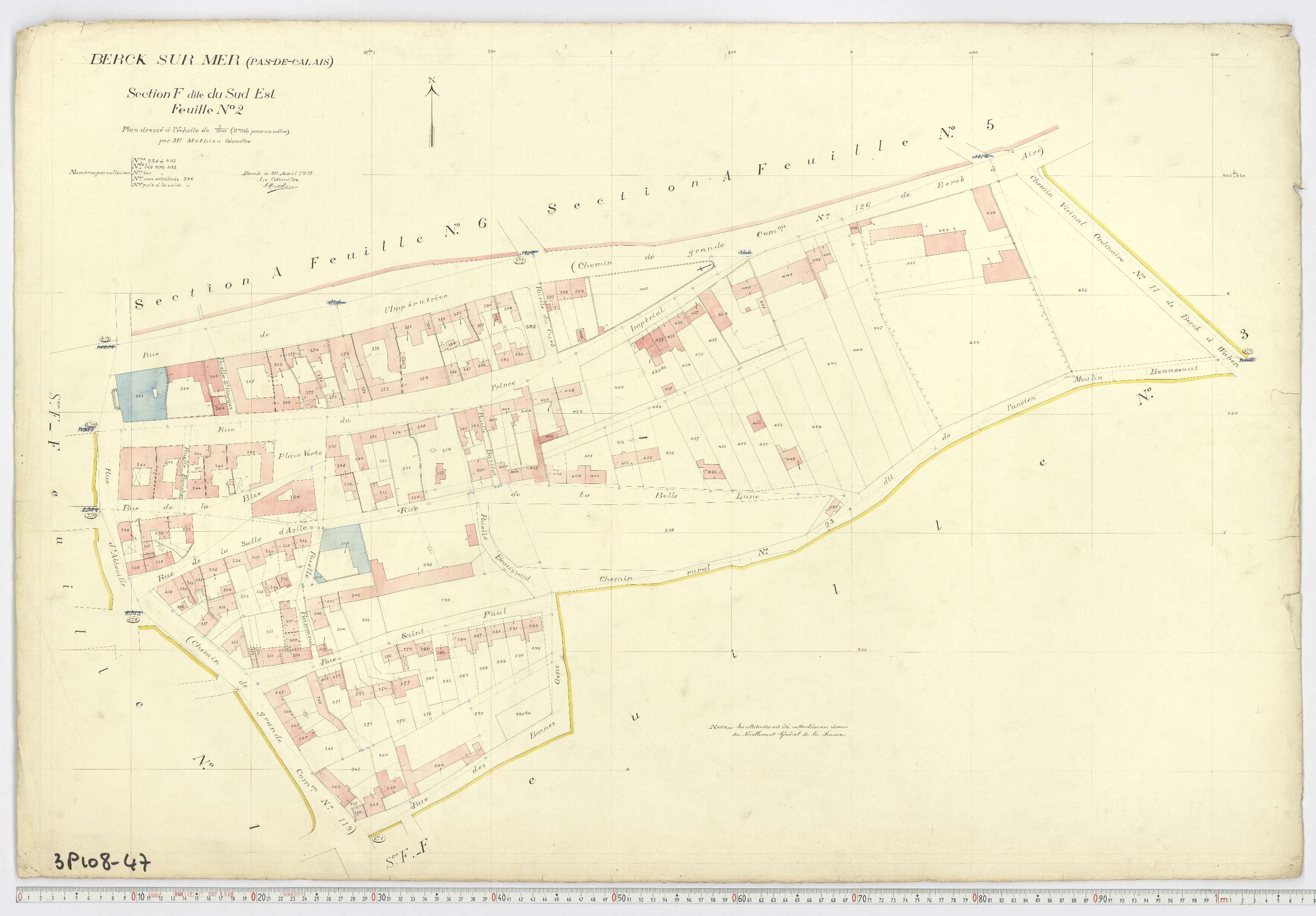 Berck - Section F, feuille 2.