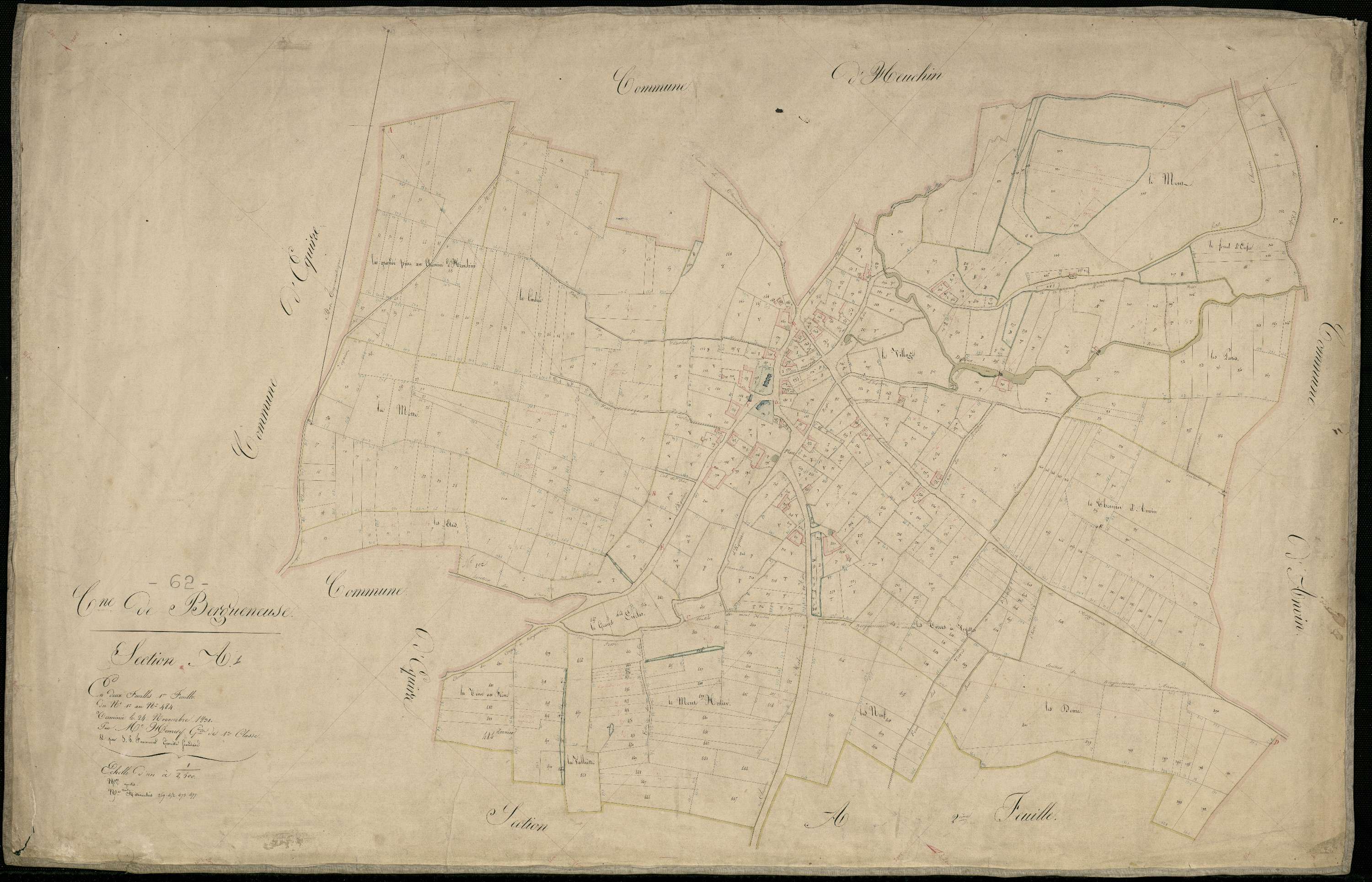 Bergueneuse - Section A, 1re feuille