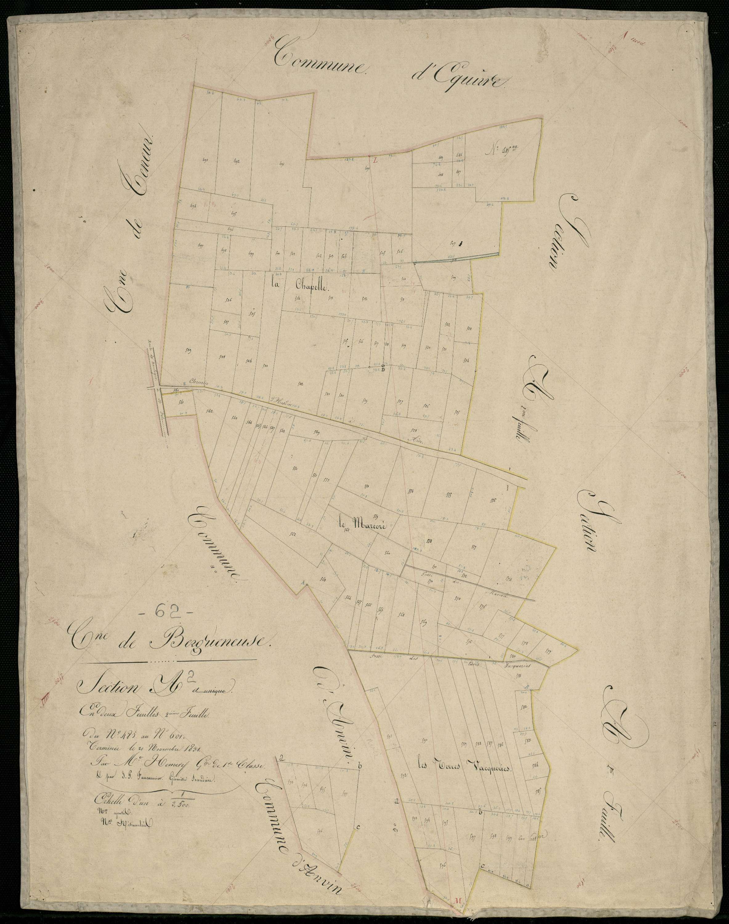 Bergueneuse - Section A, 2e feuille