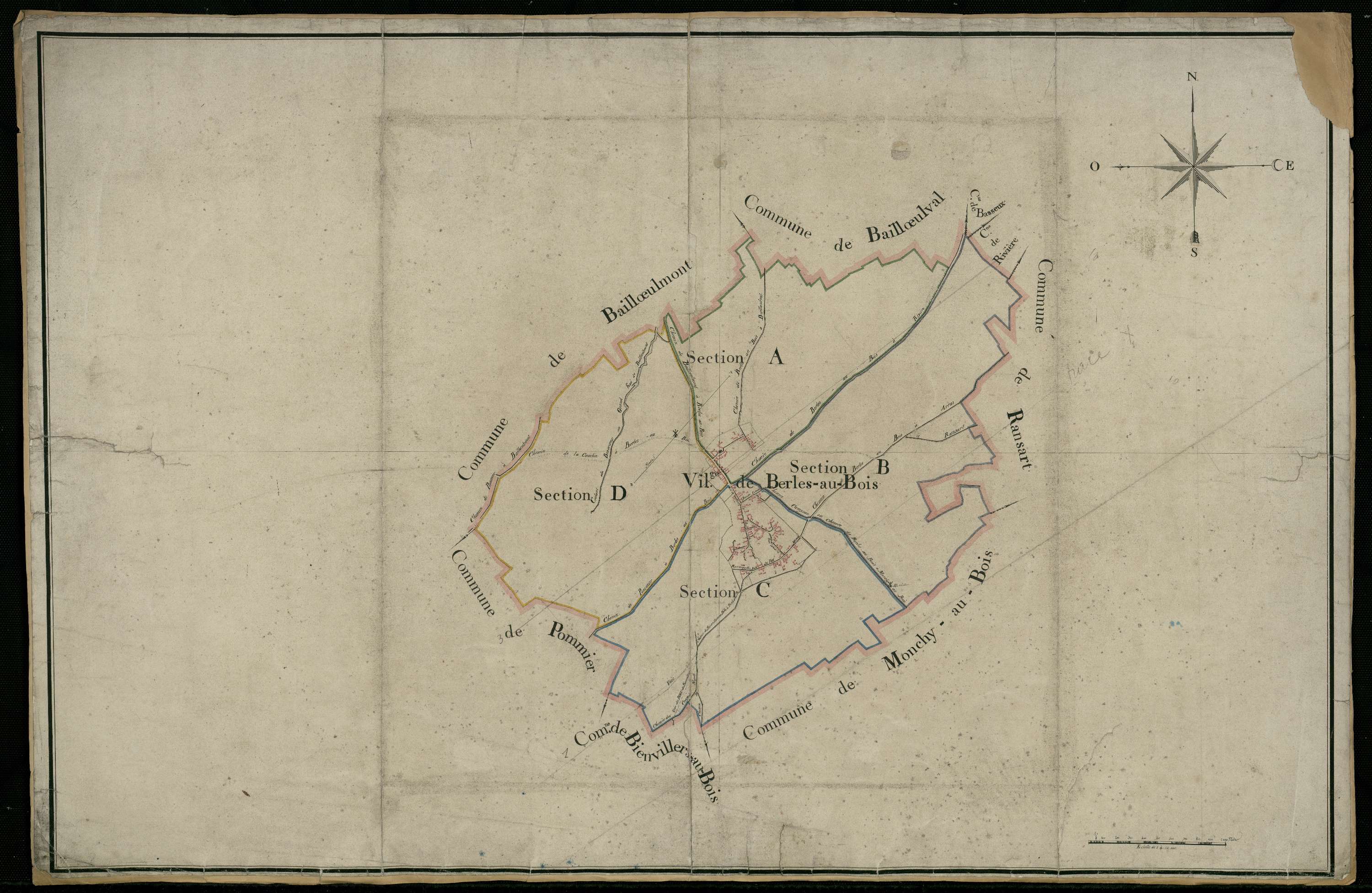 Berles-au-Bois - Tableau d'assemblage