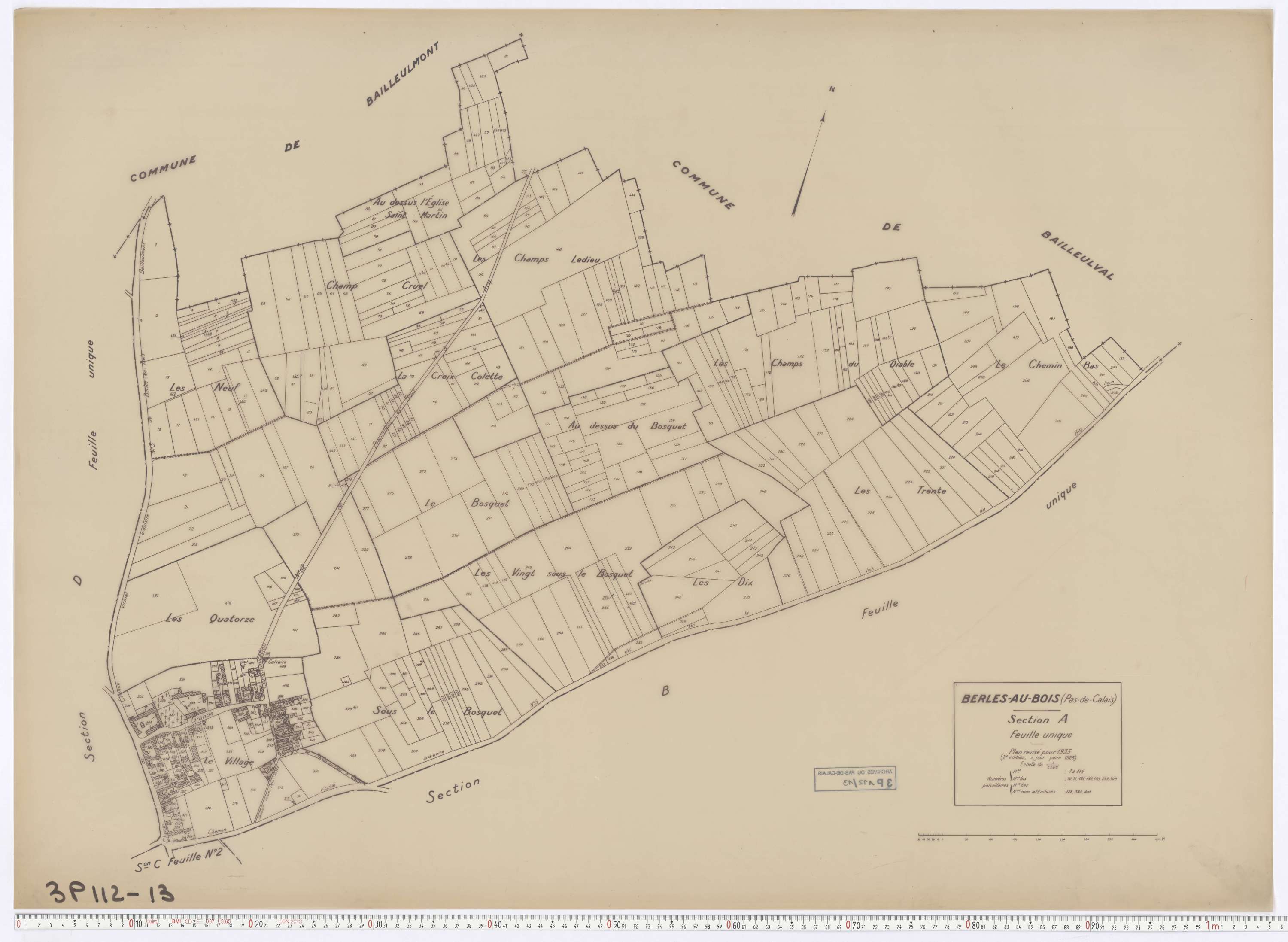 Berles-au-Bois - Section A.