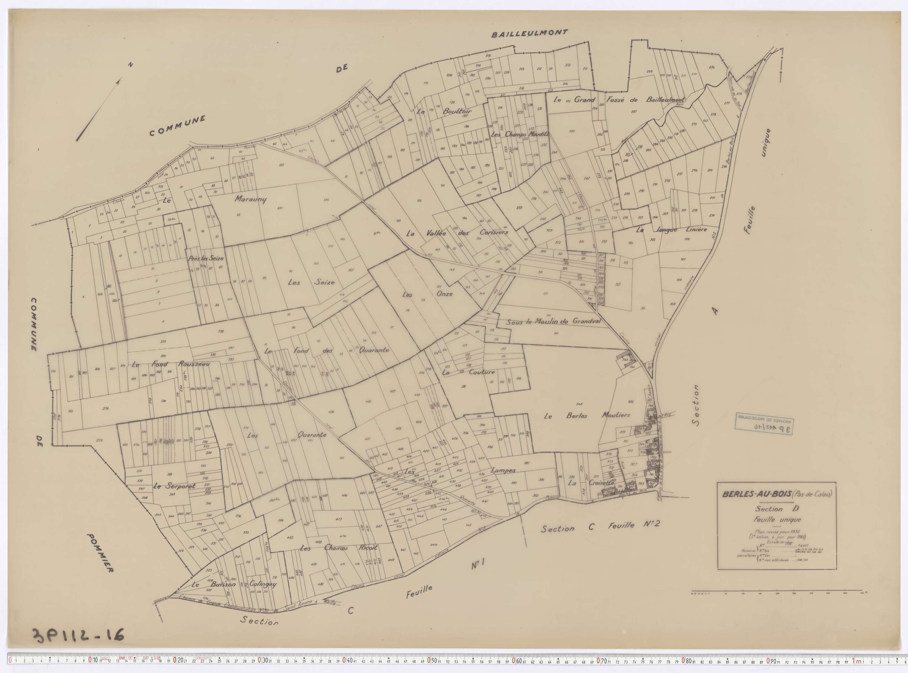 Berles-au-Bois - Section D.
