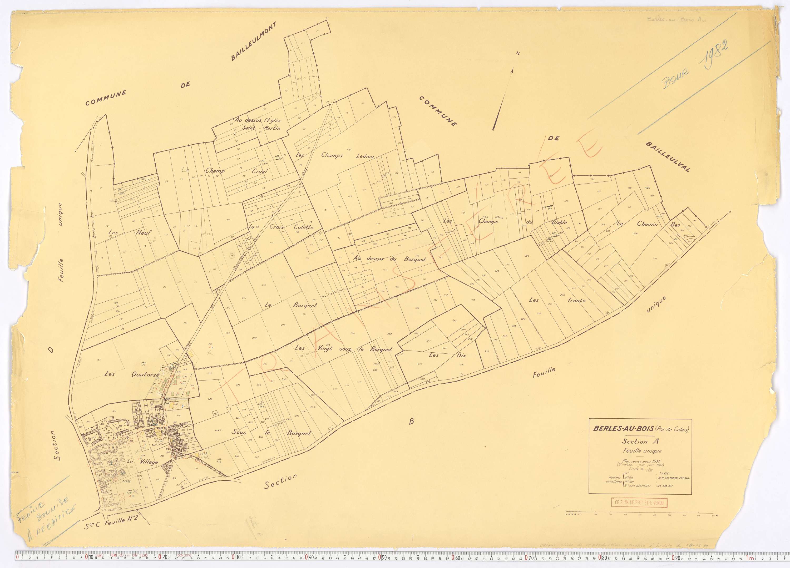 Berles-au-Bois - Section A.