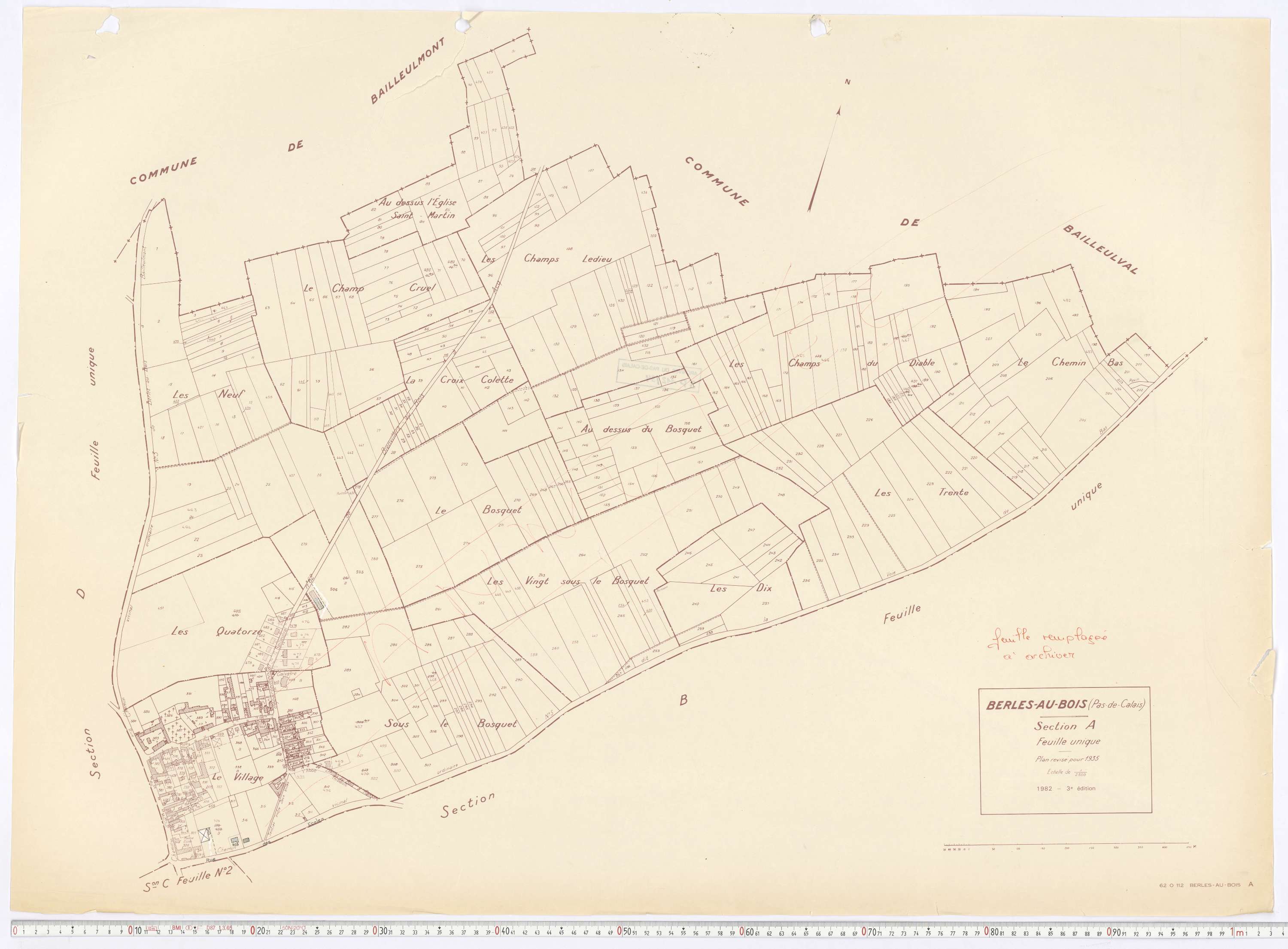 Berles-au-Bois - Section A.