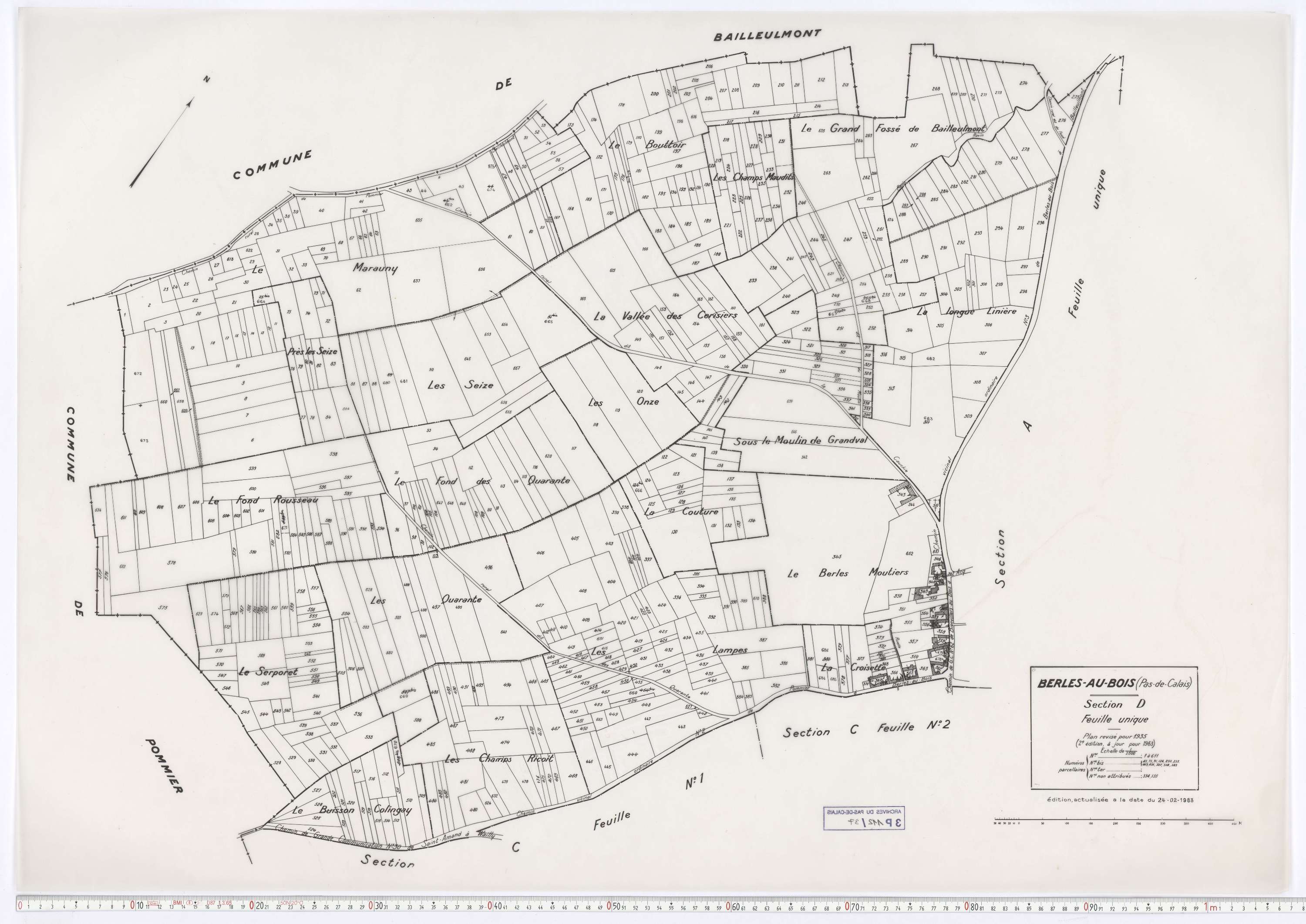Berles-au-Bois - Section D.