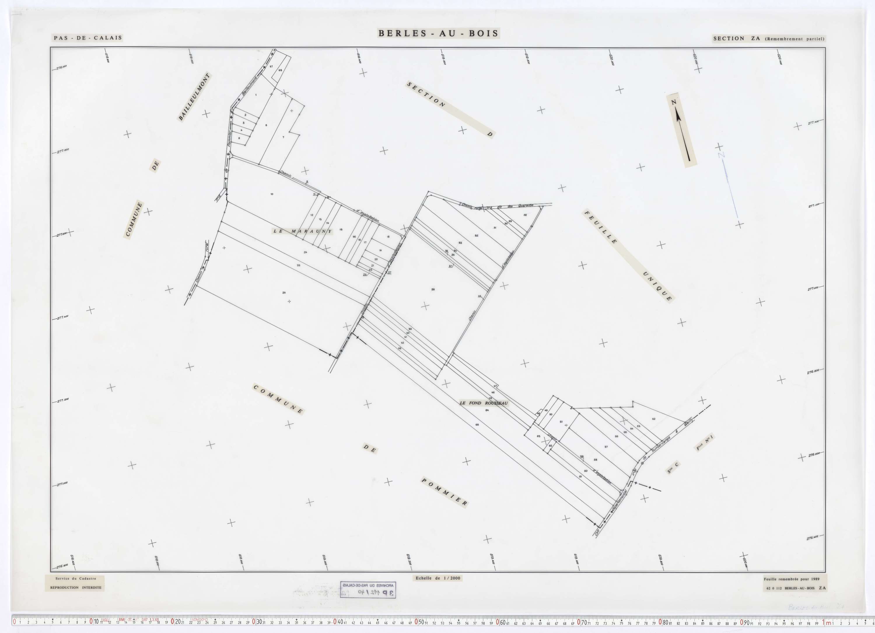 Berles-au-Bois - Section ZA.
